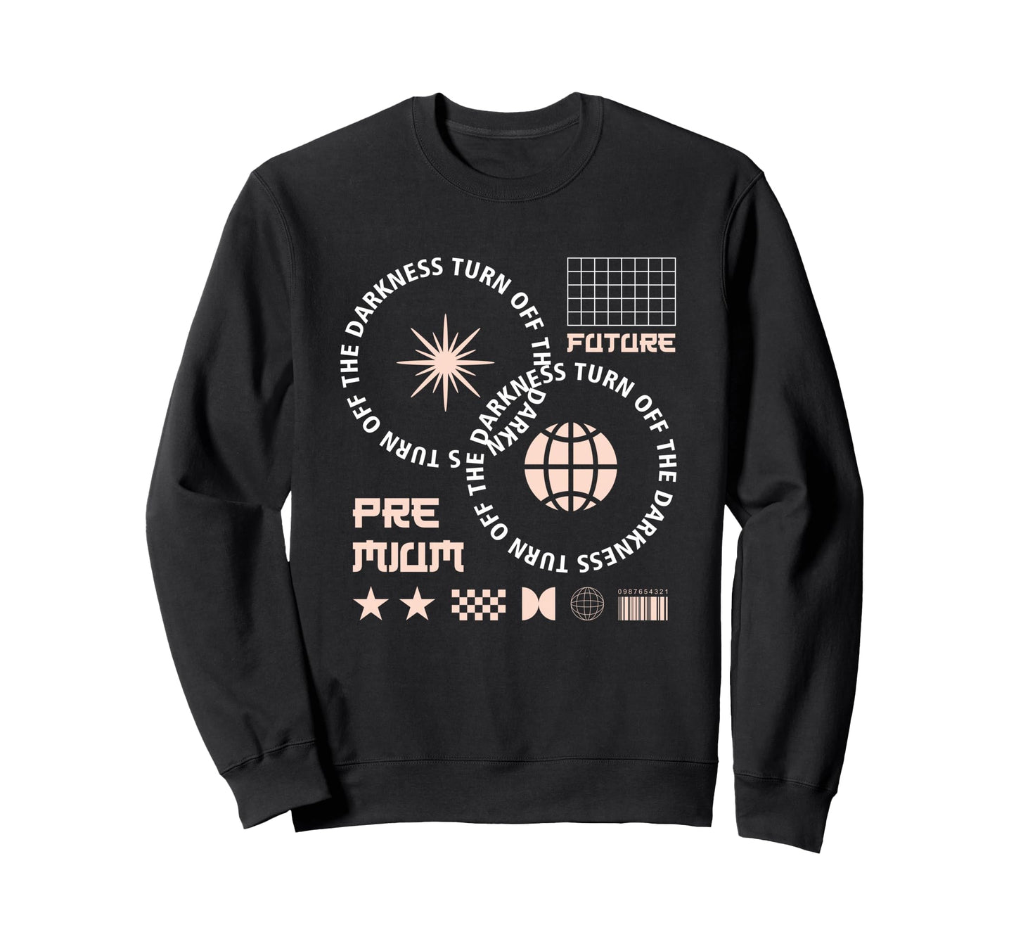 Turn Off Darkness Aesthetic Sweatshirt - Casual Everyday Wear Men Women - T-Shirt, Sweatshirt, Hoodie
