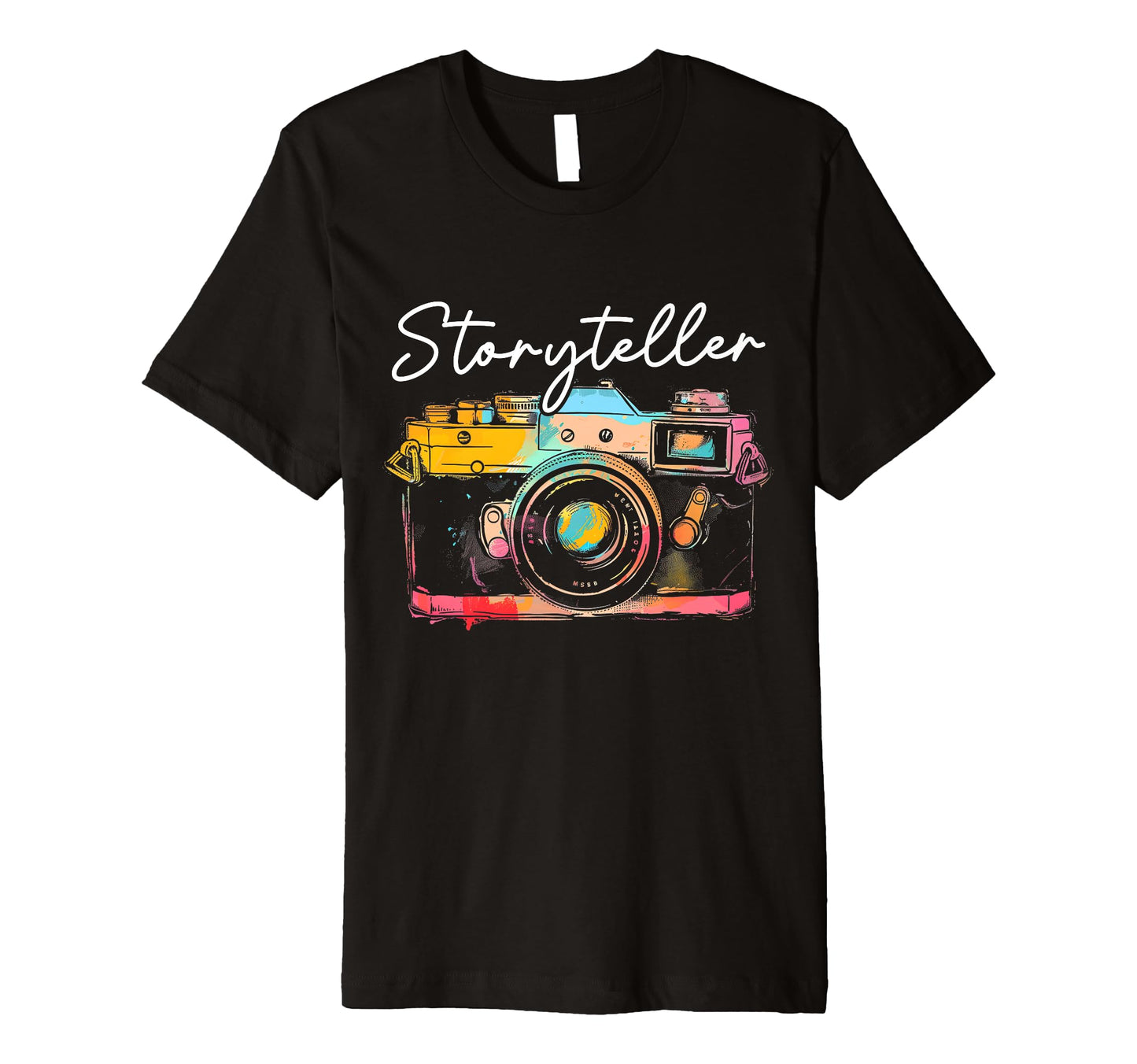 Photographer Storyteller Camera Photography T-Shirt - Unique Graphic Unisex - T-Shirt, Sweatshirt, Hoodie