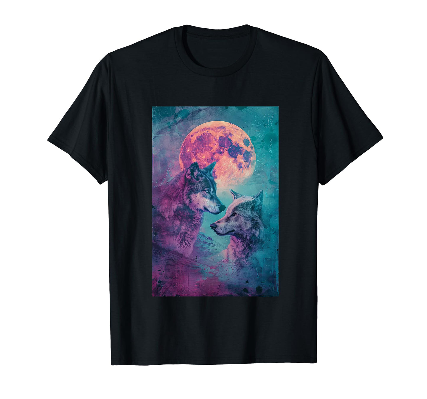 Boho Mystic Wolf Art T-Shirt - Trendy Graphic for Adults - T-Shirt, Sweatshirt, Hoodie