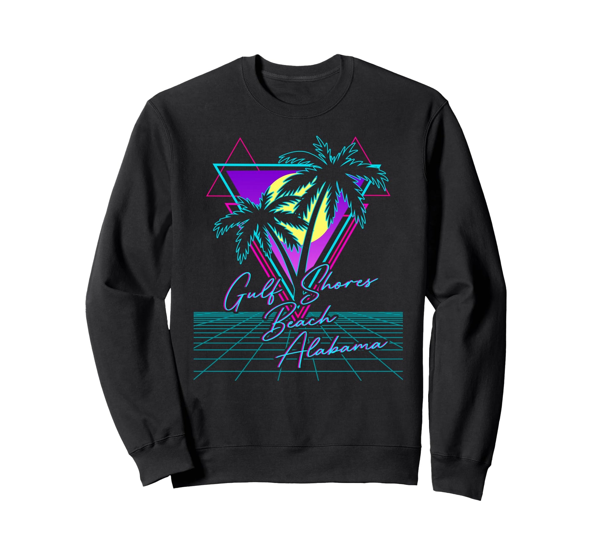 Gulf Shores Beach Alabama Trip 80S Sweatshirt - Minimalist Print Men Women - T-Shirt, Sweatshirt, Hoodie