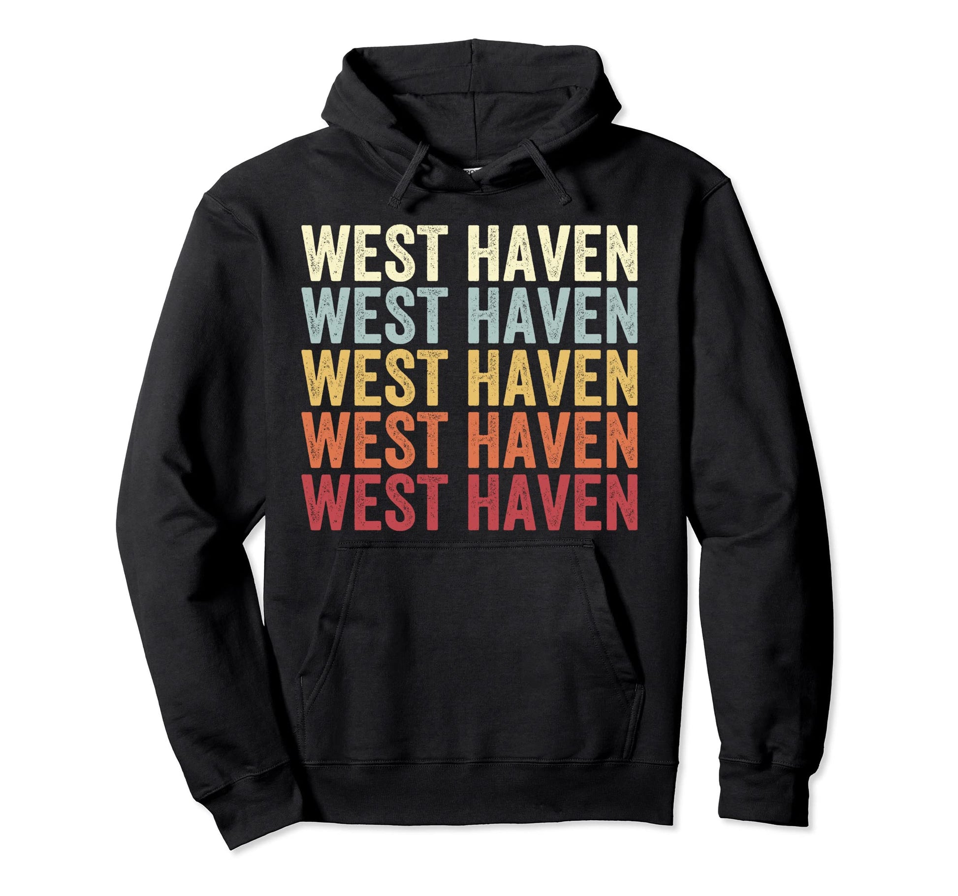 West Haven Connecticut West Haven Ct Text Hoodie - Graphic Print for Adults - T-Shirt, Sweatshirt, Hoodie