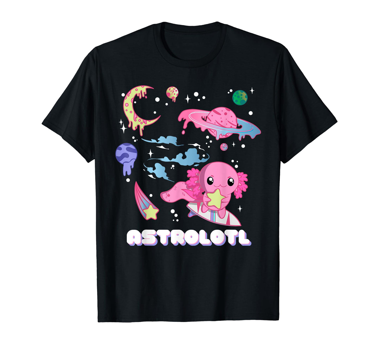 Astrolotl Funny Kawaii Pastel Goth T-Shirt - Novelty Apparel for Adults - T-Shirt, Sweatshirt, Hoodie