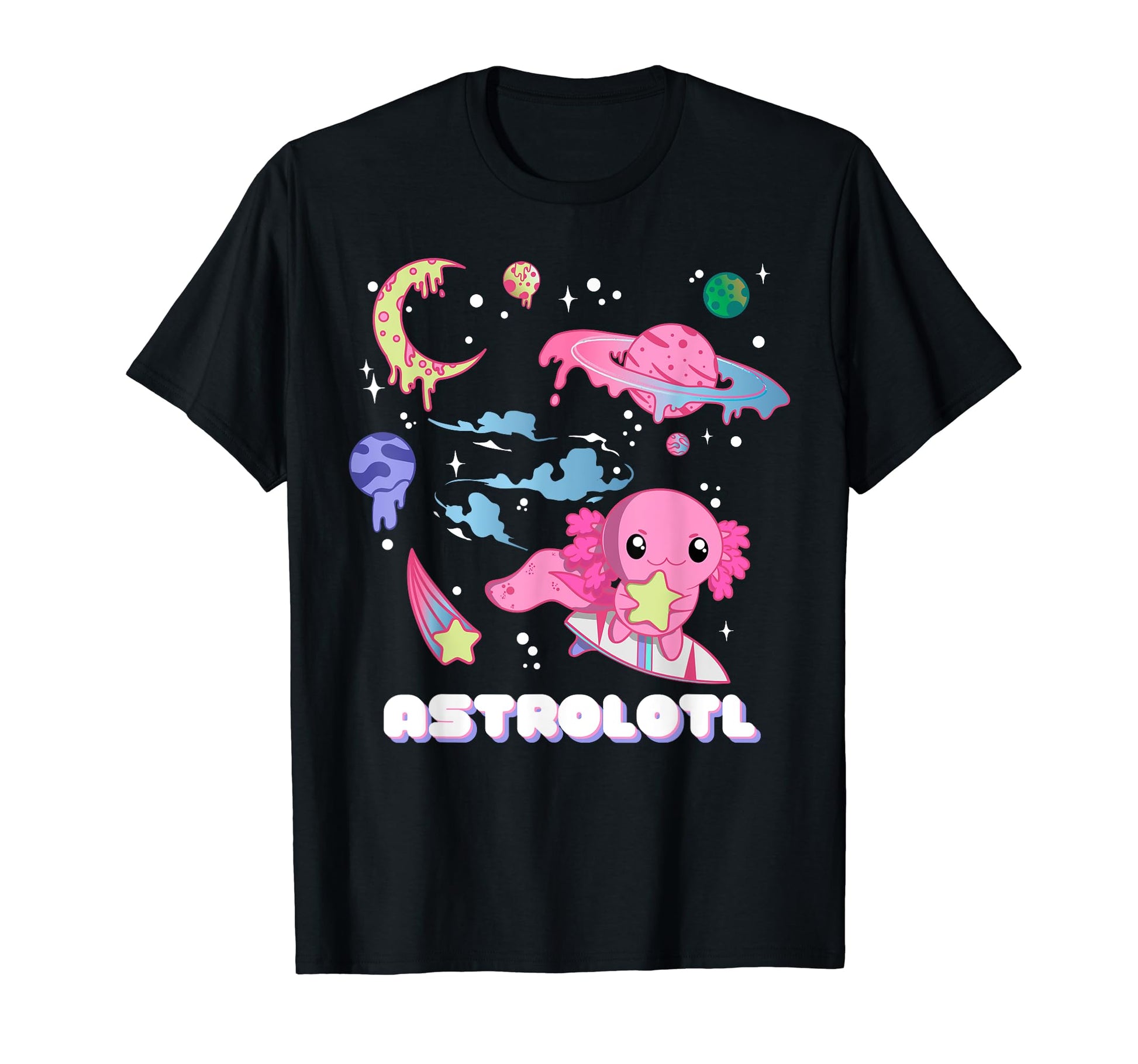 Astrolotl Funny Kawaii Pastel Goth T-Shirt - Novelty Apparel for Adults - T-Shirt, Sweatshirt, Hoodie