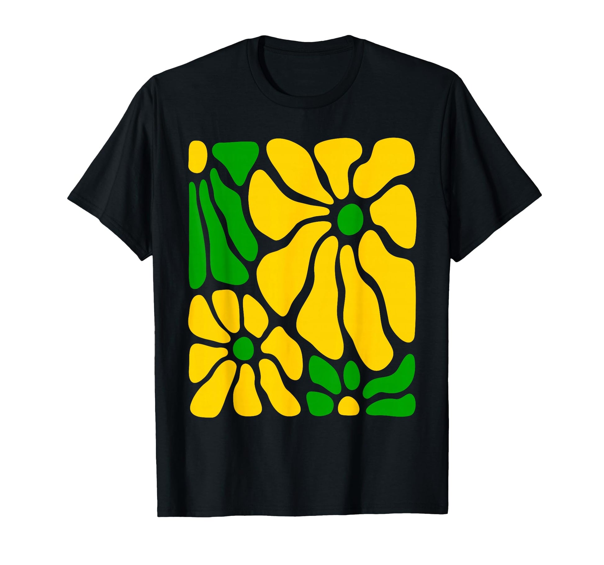 Jamaican Floral Boho Jamaica Flag T-Shirt - Aesthetic Graphic Unisex - T-Shirt, Sweatshirt, Hoodie