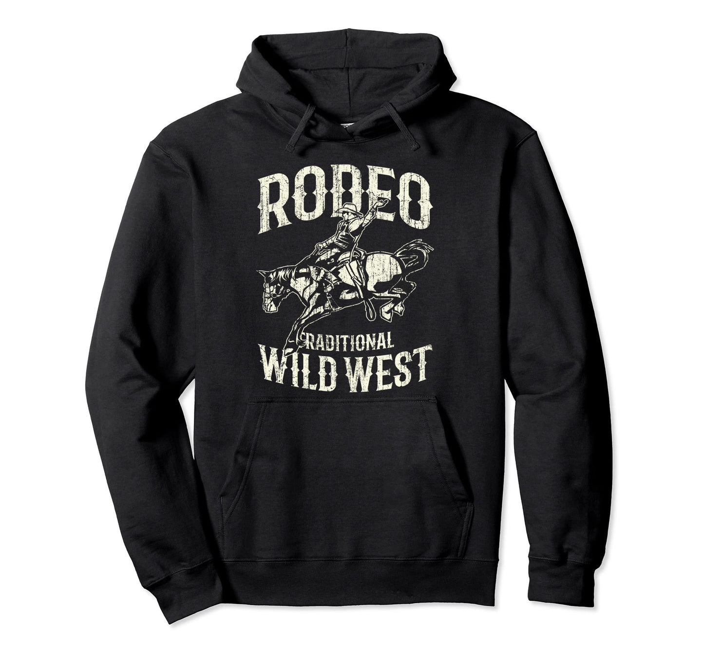 Rodeo Wild West Cowboy Cowgirl Hoodie - Custom Art Print Men Women - T-Shirt, Sweatshirt, Hoodie