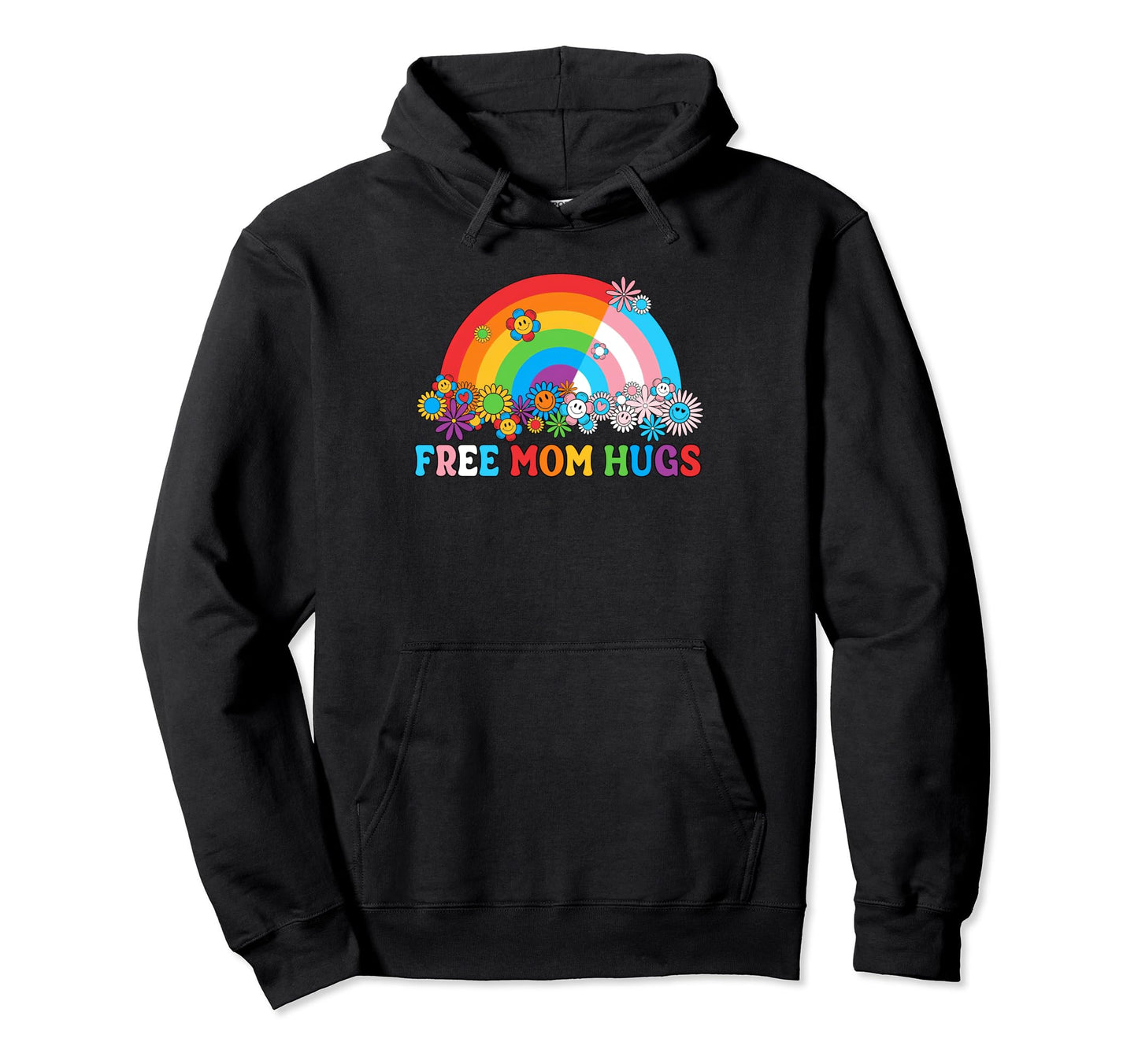 Free Mom Hugs Lgbt Pride Parades Rainbow Hoodie - Unique Graphic Men Women - T-Shirt, Sweatshirt, Hoodie