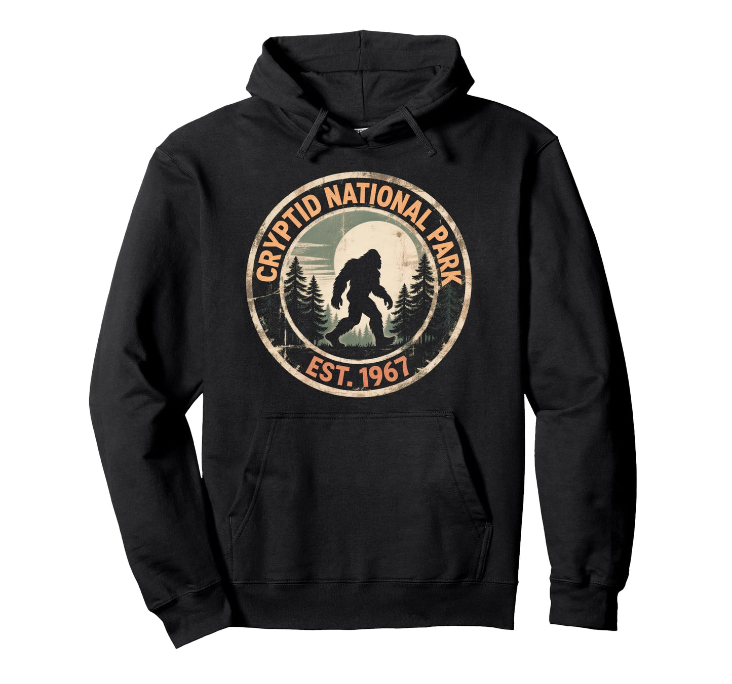 Sasquatch Cryptid National Park Bigfoot Hoodie - Aesthetic Graphic Unisex - T-Shirt, Sweatshirt, Hoodie