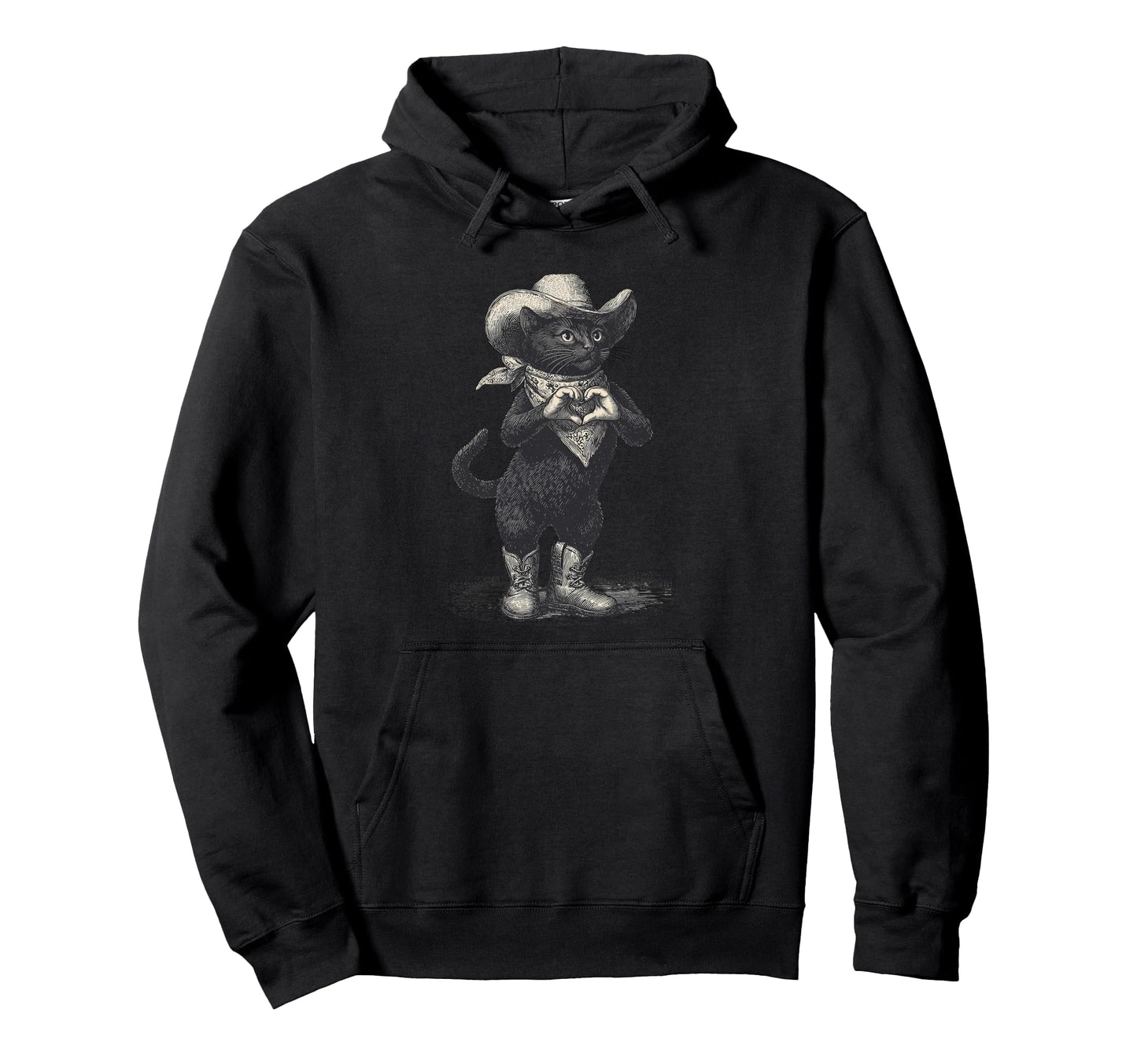 Western Country Cowgirl Funny Cowboy Hoodie - Custom Art Print for Adults - T-Shirt, Sweatshirt, Hoodie