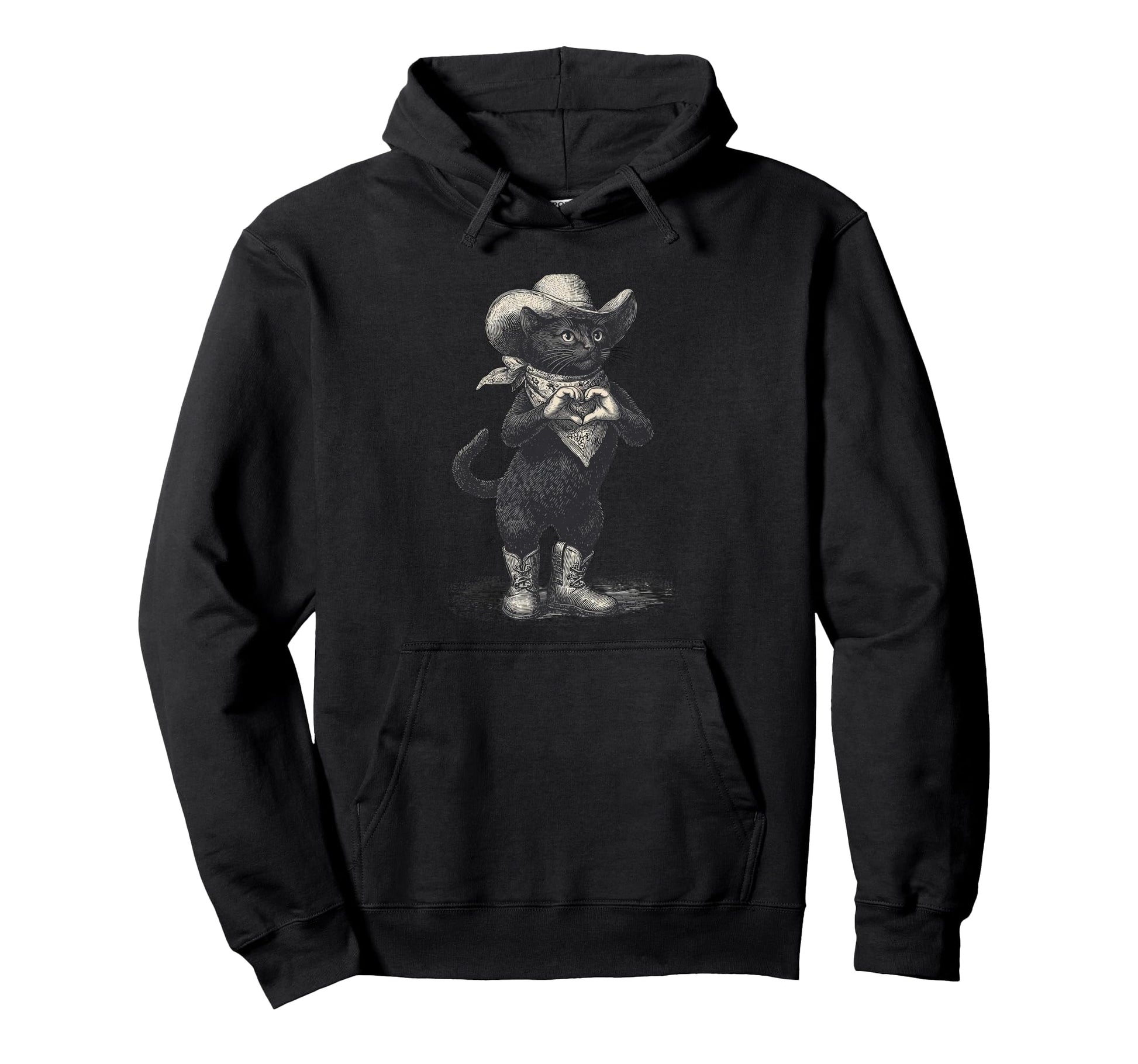 Western Country Cowgirl Funny Cowboy Hoodie - Custom Art Print for Adults - T-Shirt, Sweatshirt, Hoodie