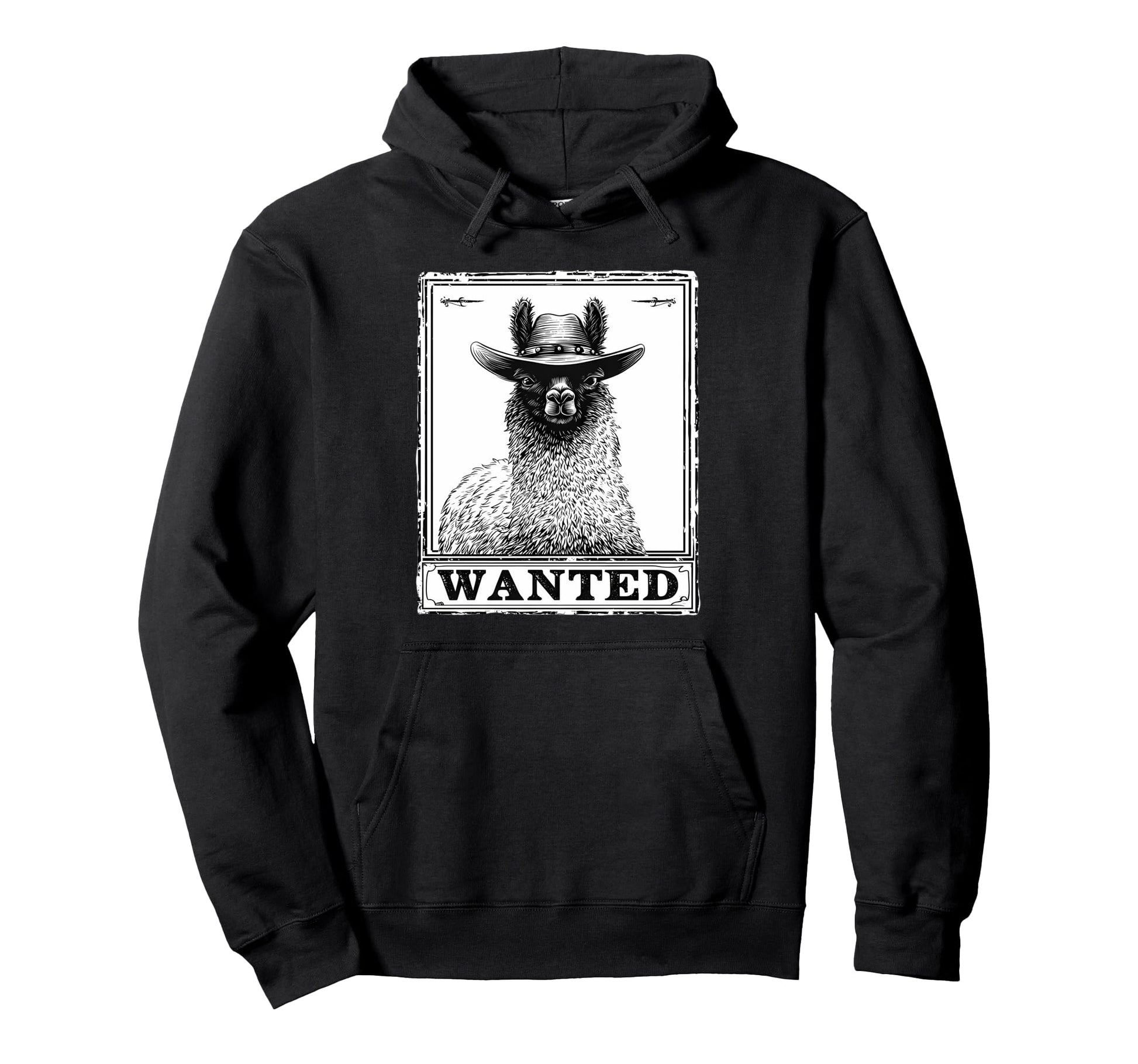 Alpaca Cowboy Rodeo Cowgirl Western Hoodie - Custom Art Print Men Women - T-Shirt, Sweatshirt, Hoodie