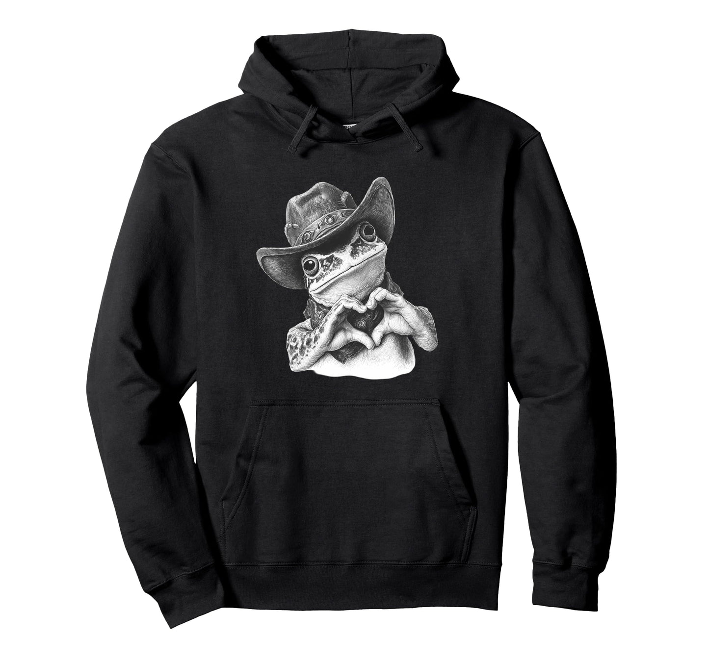 Country Cowboy Frog Toad Rodeo Hoodie - Aesthetic Graphic Men Women - T-Shirt, Sweatshirt, Hoodie