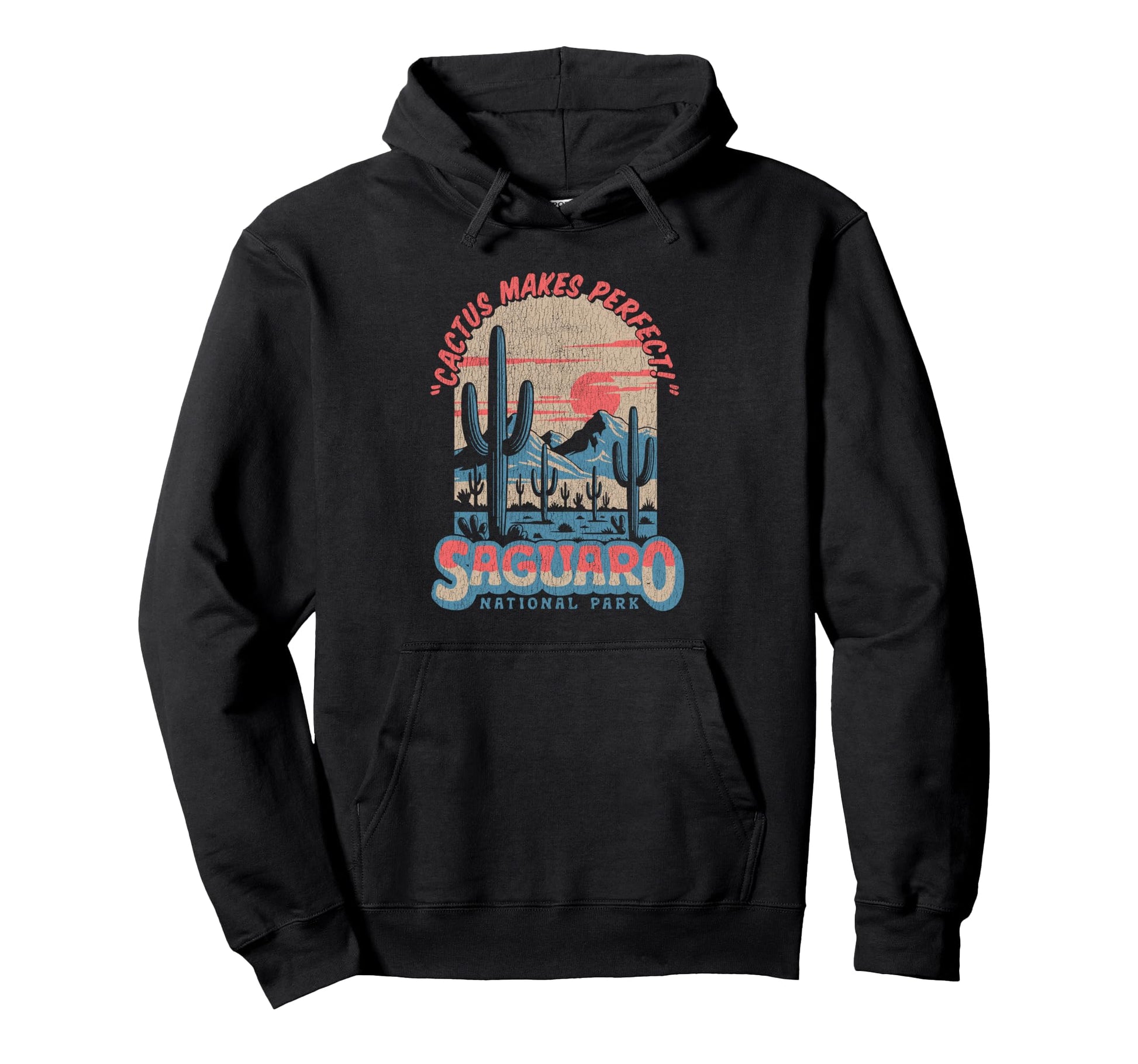 Saguaro National Park Funny Cactus Hoodie - Minimalist Print for Adults - T-Shirt, Sweatshirt, Hoodie