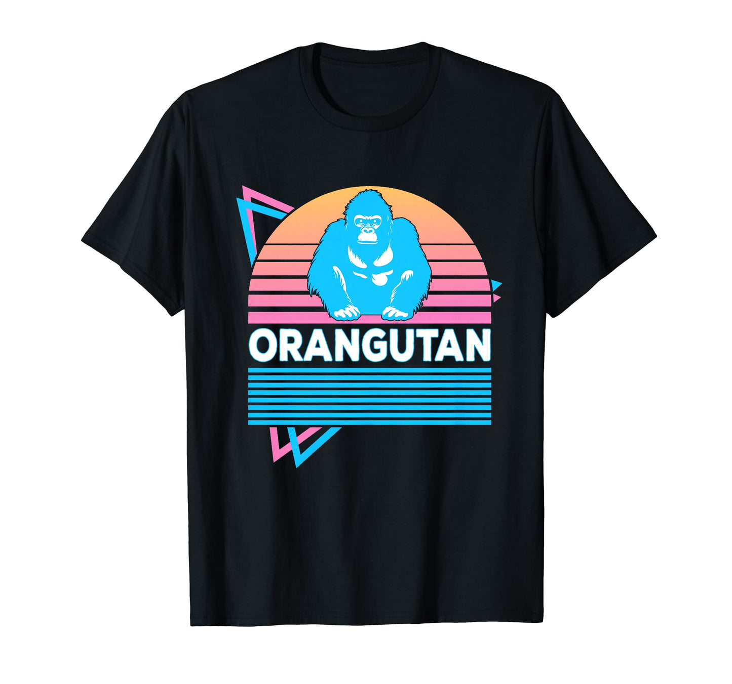 Orangutan Vaporwave Aesthetic T-Shirt - Fun Novelty Design for Adults - T-Shirt, Sweatshirt, Hoodie