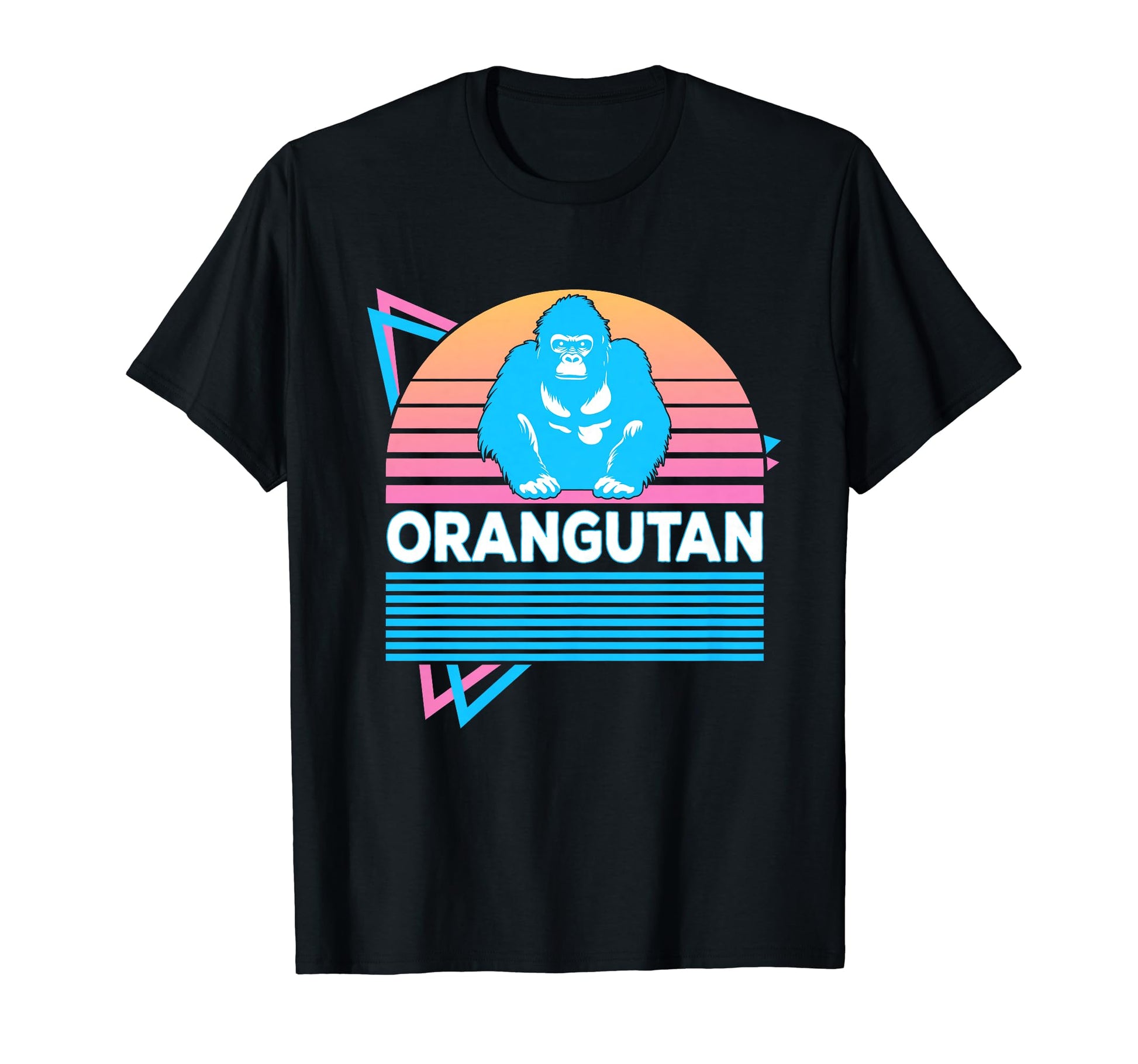 Orangutan Vaporwave Aesthetic T-Shirt - Fun Novelty Design for Adults - T-Shirt, Sweatshirt, Hoodie