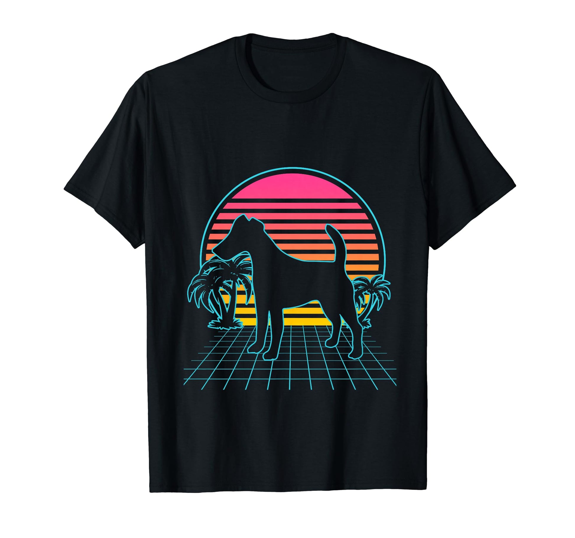 Smooth Fox Terrier Dog 80S Vaporwave T-Shirt - Streetwear Style Unisex - T-Shirt, Sweatshirt, Hoodie
