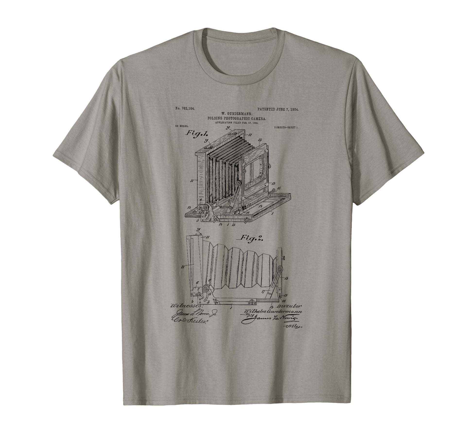 Box Camera Patent Blueprint T-Shirt - Fun Novelty Design Unisex - T-Shirt, Sweatshirt, Hoodie