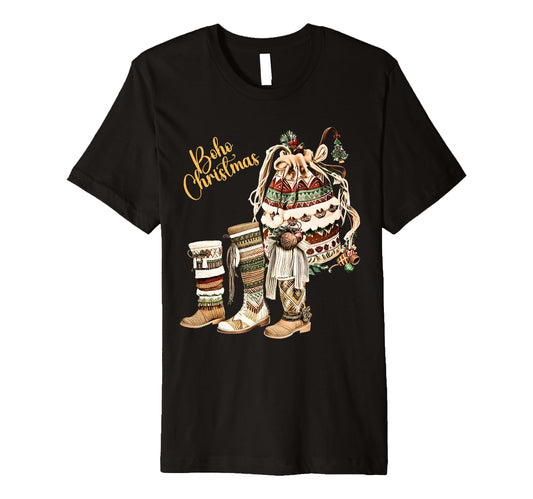 Boho Holiday Decor T-Shirt - Custom Art Print Men Women - T-Shirt, Sweatshirt, Hoodie