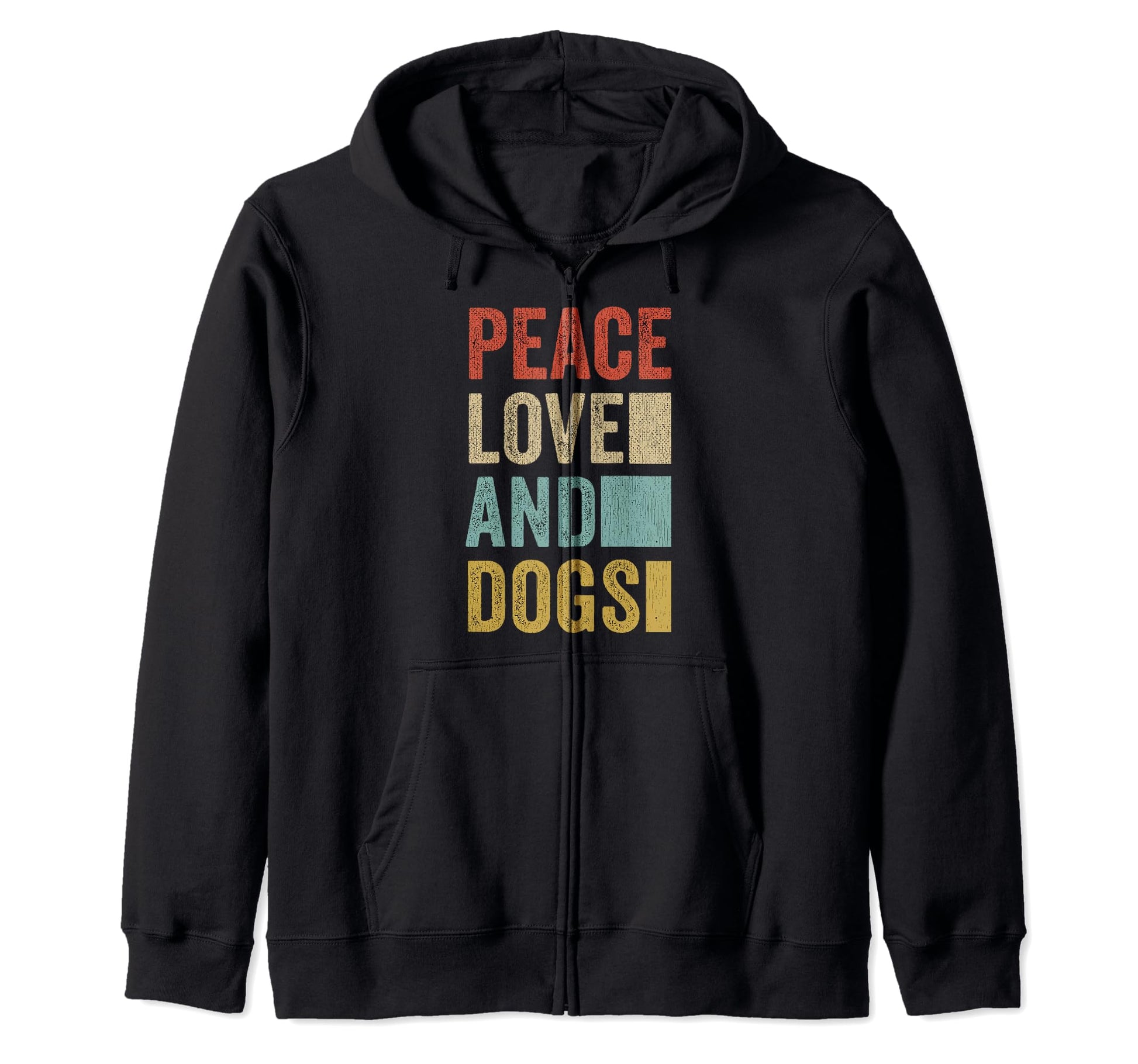 Peace Love Dogs Dad Gifts Dog Mom Hoodie - Aesthetic Graphic Men Women - T-Shirt, Sweatshirt, Hoodie