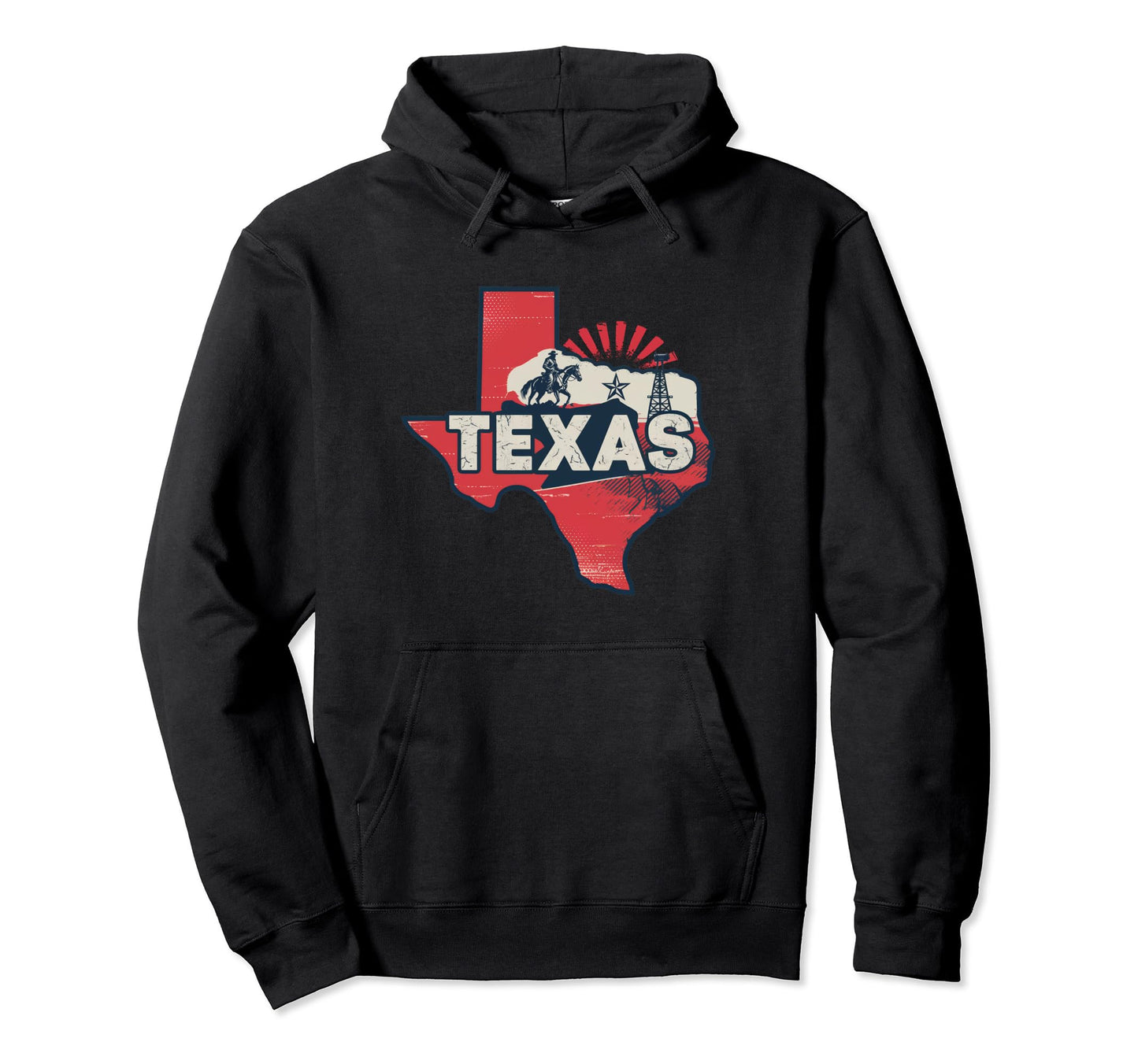 Cowboy Texas Hoodie - Novelty Apparel for Adults - T-Shirt, Sweatshirt, Hoodie