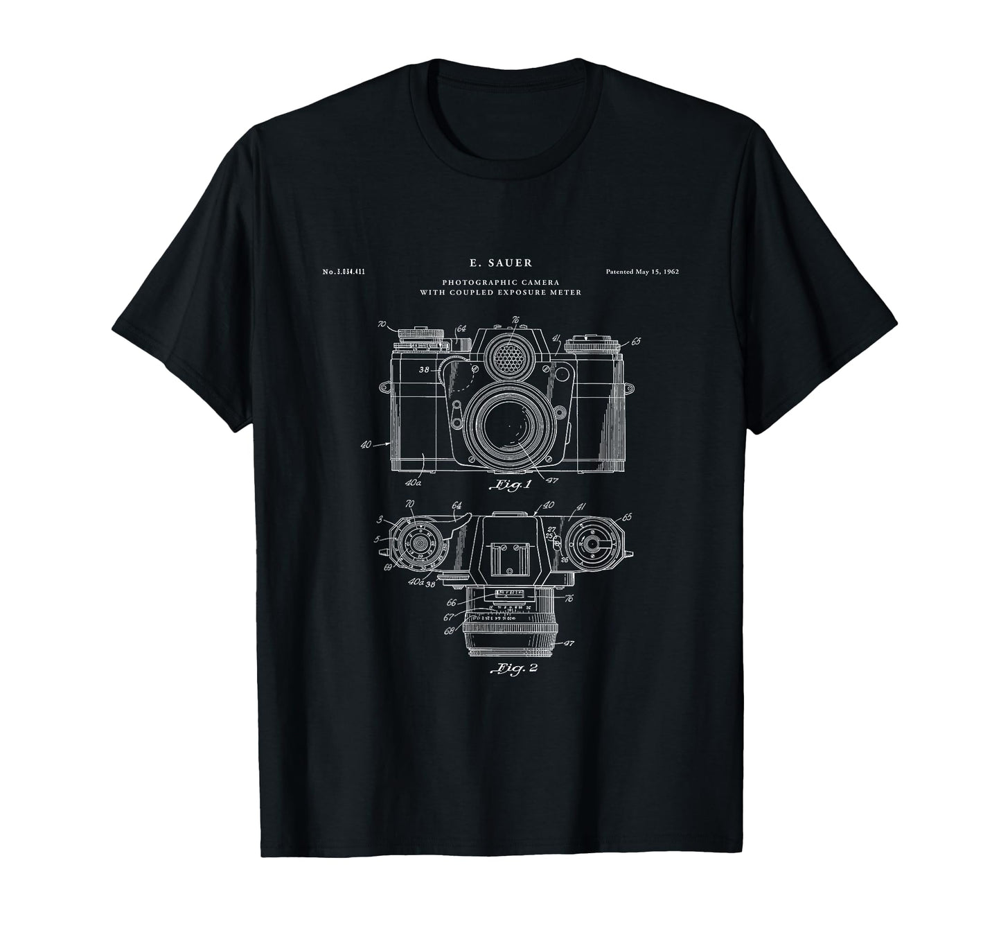 Camera Patent Antique T-Shirt - Minimalist Print Unisex - T-Shirt, Sweatshirt, Hoodie