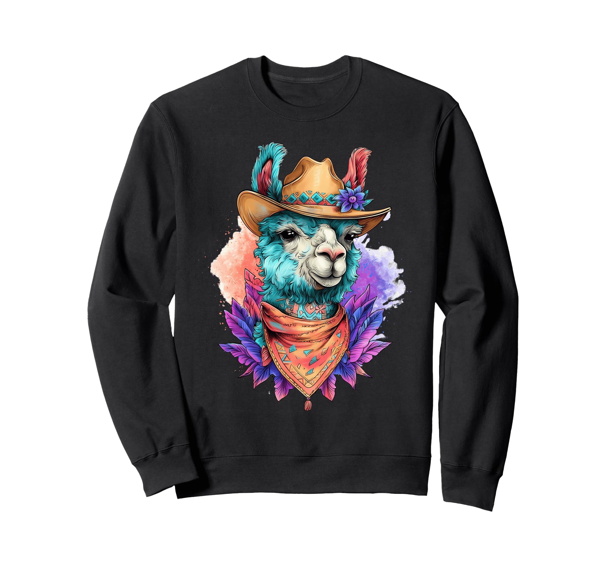 Country Cowboy Llama Alpaca Rodeo Sweatshirt - Streetwear Style for Adults - T-Shirt, Sweatshirt, Hoodie