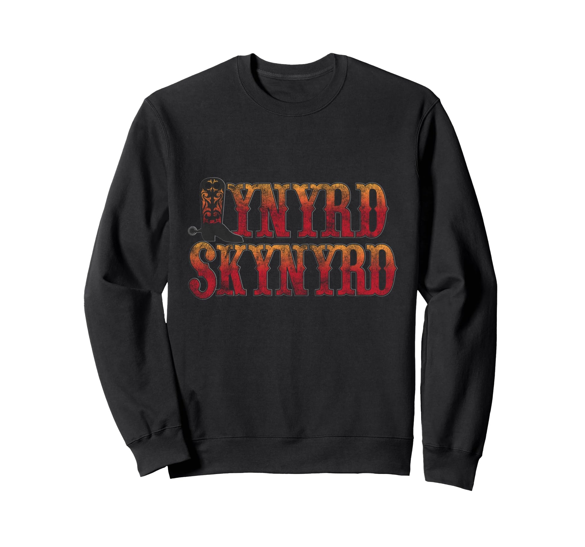 Lynyrd Skynyrd Boot Logo Cowboy Sweatshirt - Custom Art Print Men Women - T-Shirt, Sweatshirt, Hoodie