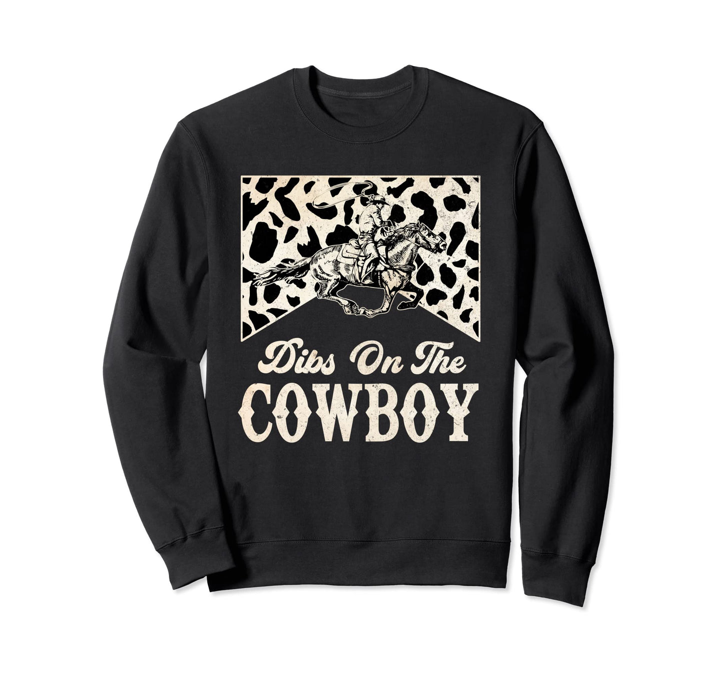 Leopard Dibs Cowboy Riding Horse Sweatshirt - Aesthetic Graphic Unisex - T-Shirt, Sweatshirt, Hoodie