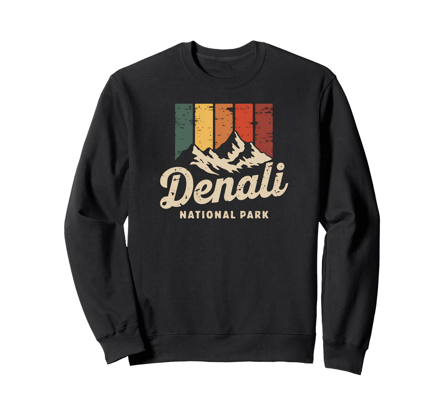 Denali Est 1917 Alaska National Park Sweatshirt - Trendy Graphic for Adults - T-Shirt, Sweatshirt, Hoodie