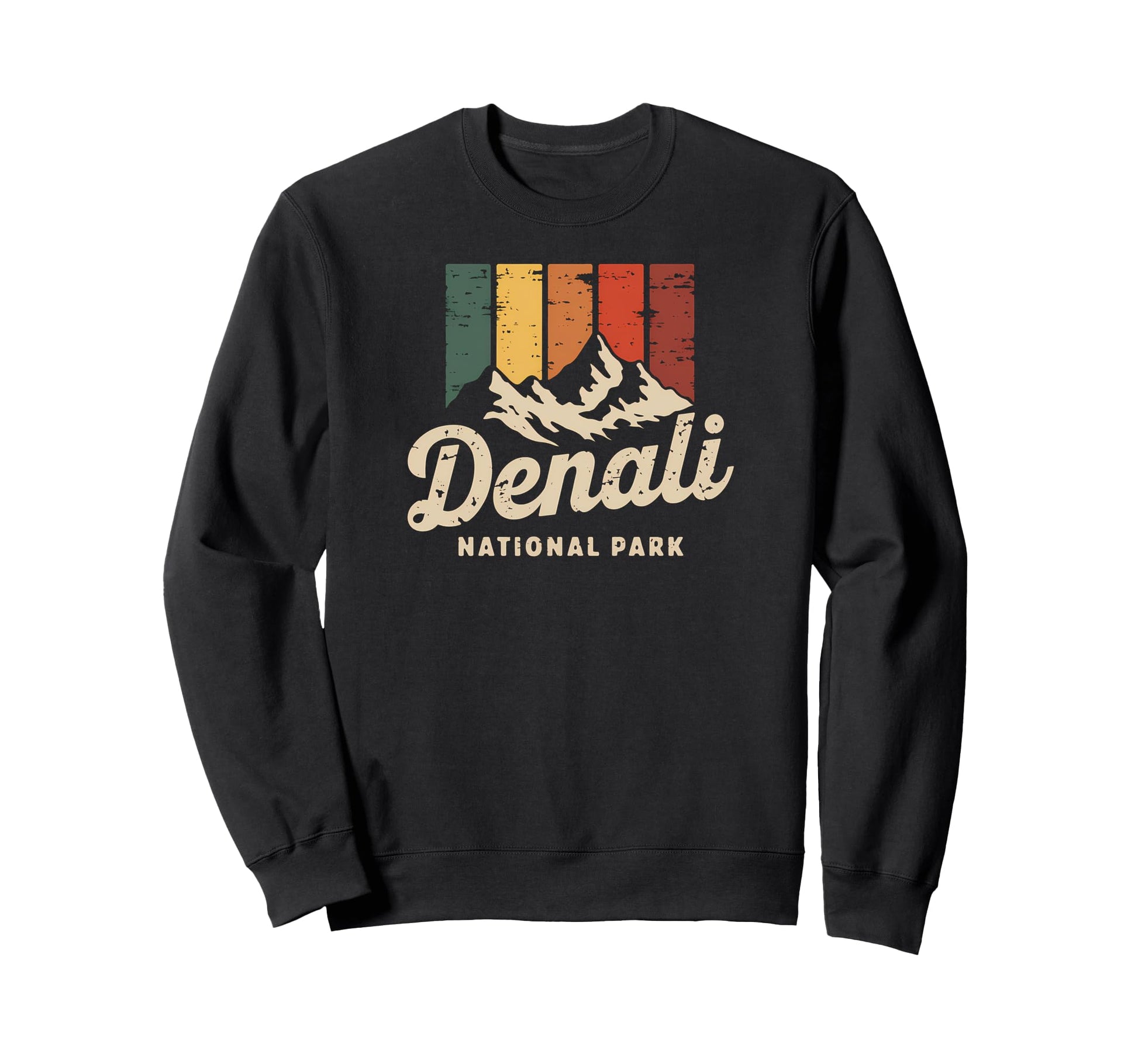 Denali Est 1917 Alaska National Park Sweatshirt - Trendy Graphic for Adults - T-Shirt, Sweatshirt, Hoodie