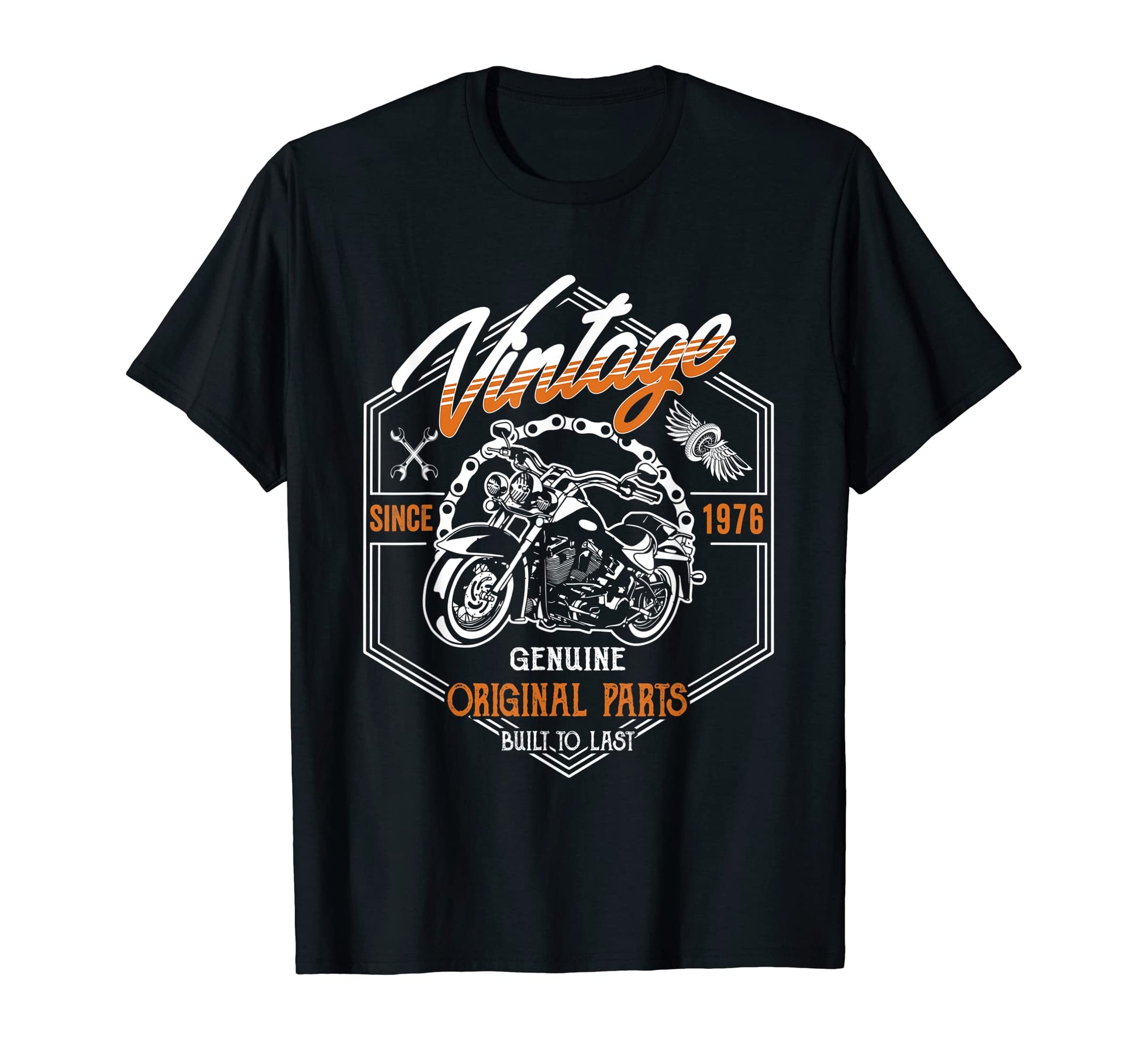 Birthday 1976 Gift Motorcycle 47 Years T-Shirt - Trendy Graphic Men Women - T-Shirt, Sweatshirt, Hoodie