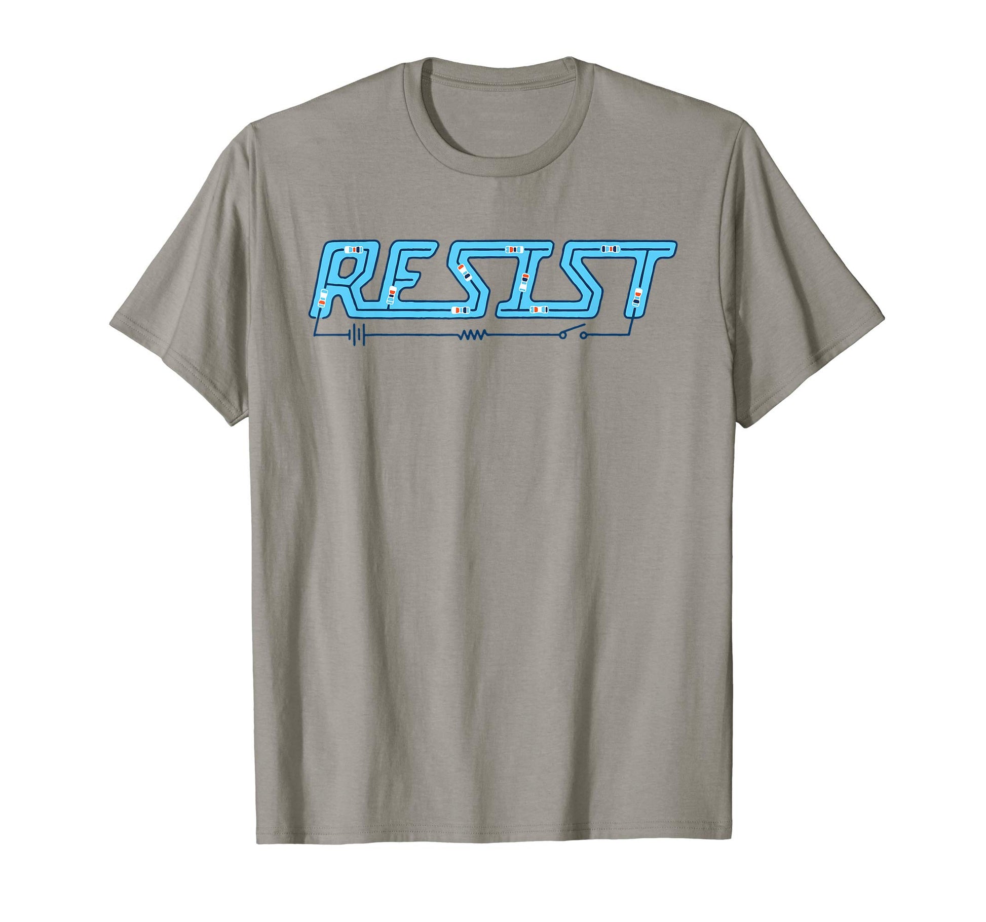 Resist Funny Electronic Resistor T-Shirt - Custom Art Print Unisex - T-Shirt, Sweatshirt, Hoodie