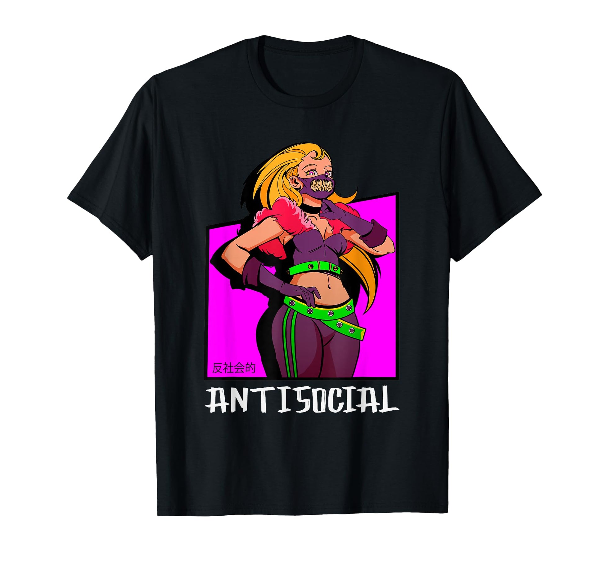Antisocial Goth Anime Aesthetic T-Shirt - Casual Everyday Wear for Adults - T-Shirt, Sweatshirt, Hoodie