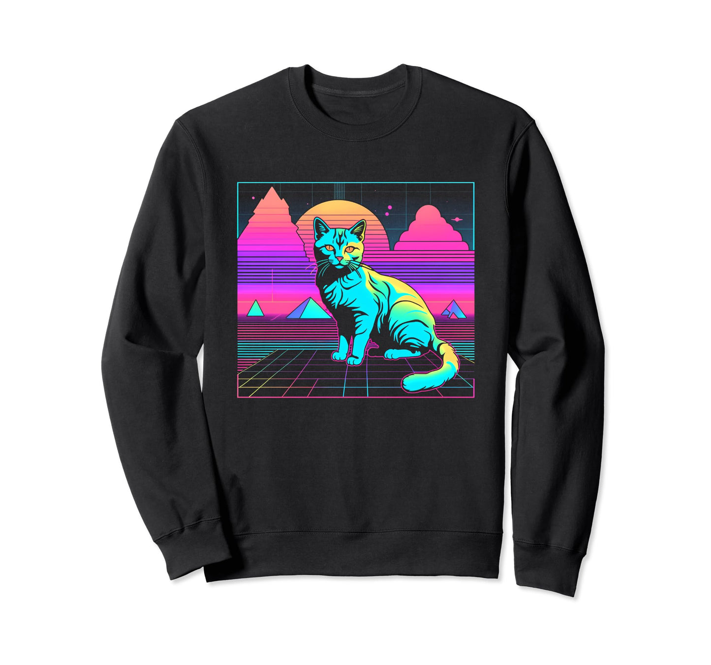 Retrowave Sunset Vaporwave Sweatshirt - Streetwear Style Men Women - T-Shirt, Sweatshirt, Hoodie