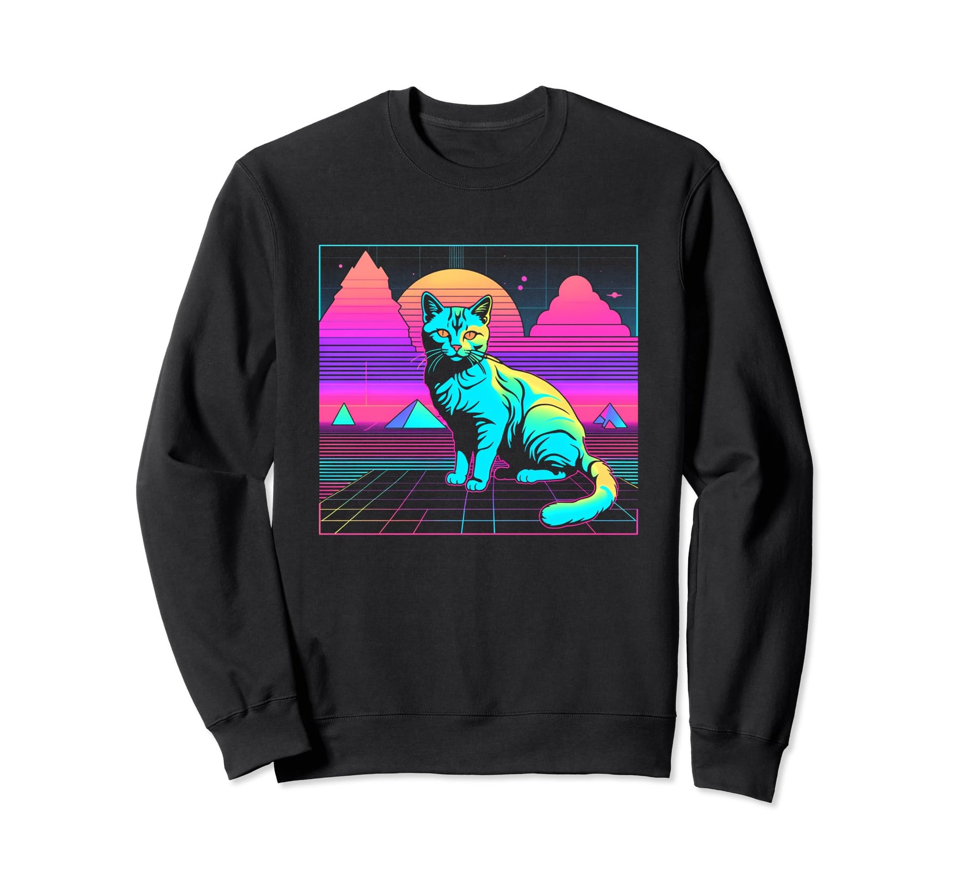 Retrowave Sunset Vaporwave Sweatshirt - Streetwear Style Men Women - T-Shirt, Sweatshirt, Hoodie