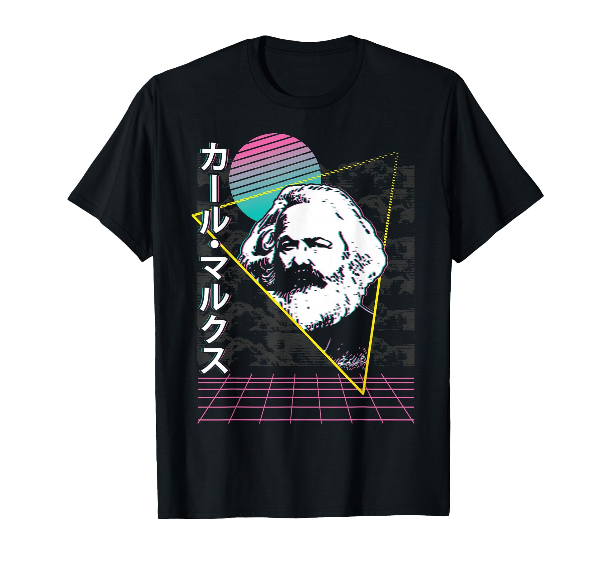 Karl Marx Communism Communist Vaporwave T-Shirt - Custom Art Print Unisex - T-Shirt, Sweatshirt, Hoodie