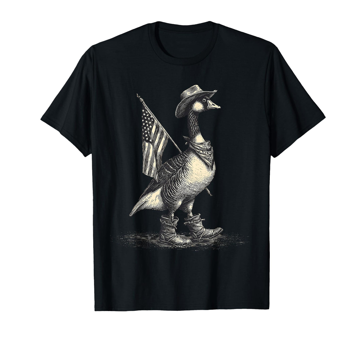Goose Cowboy Rodeo Cowgirl Western T-Shirt - Trendy Graphic for Adults - T-Shirt, Sweatshirt, Hoodie