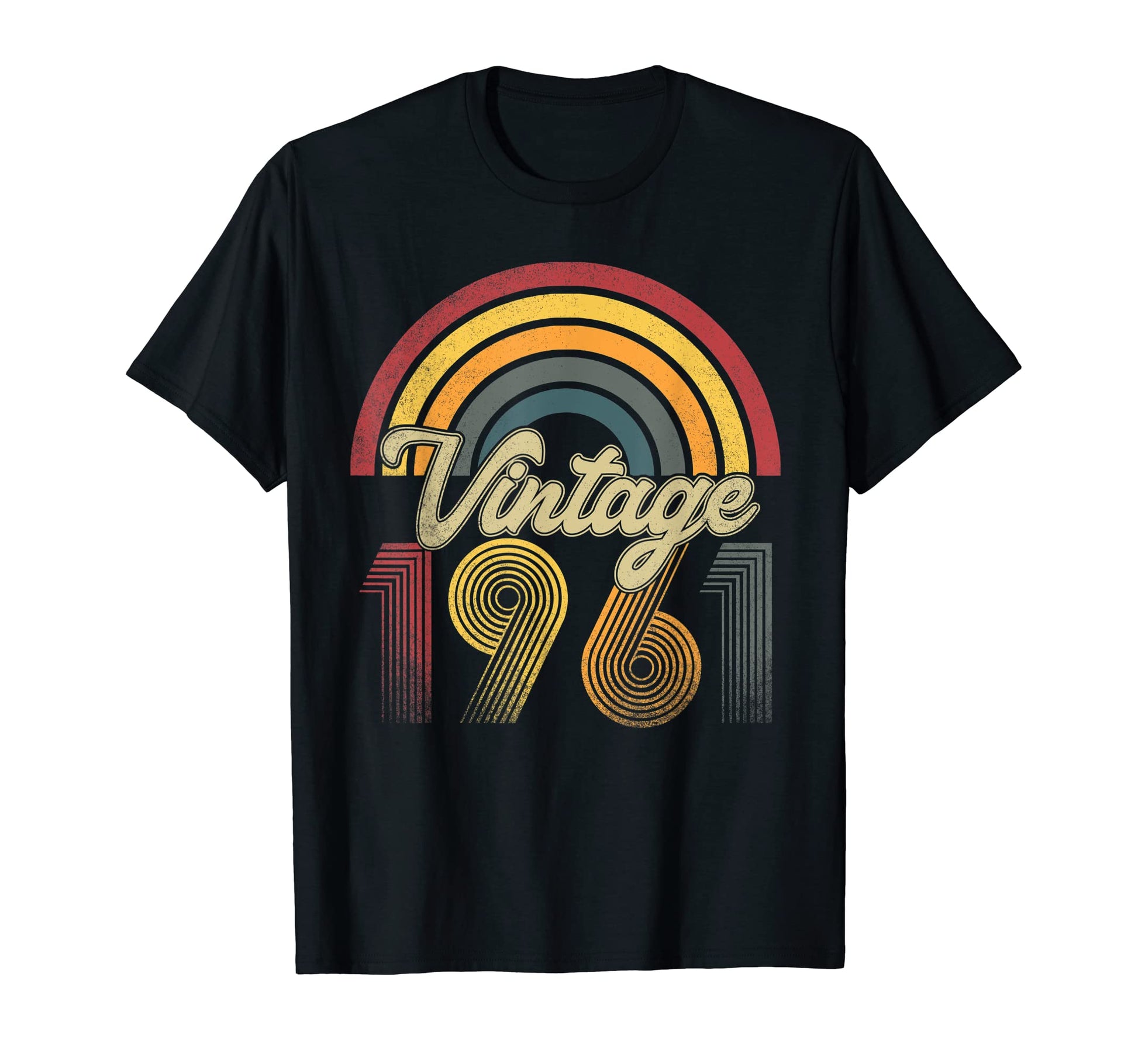 1961 62Nd Birthday Gift Rainbow T-Shirt - Minimalist Print Unisex - T-Shirt, Sweatshirt, Hoodie