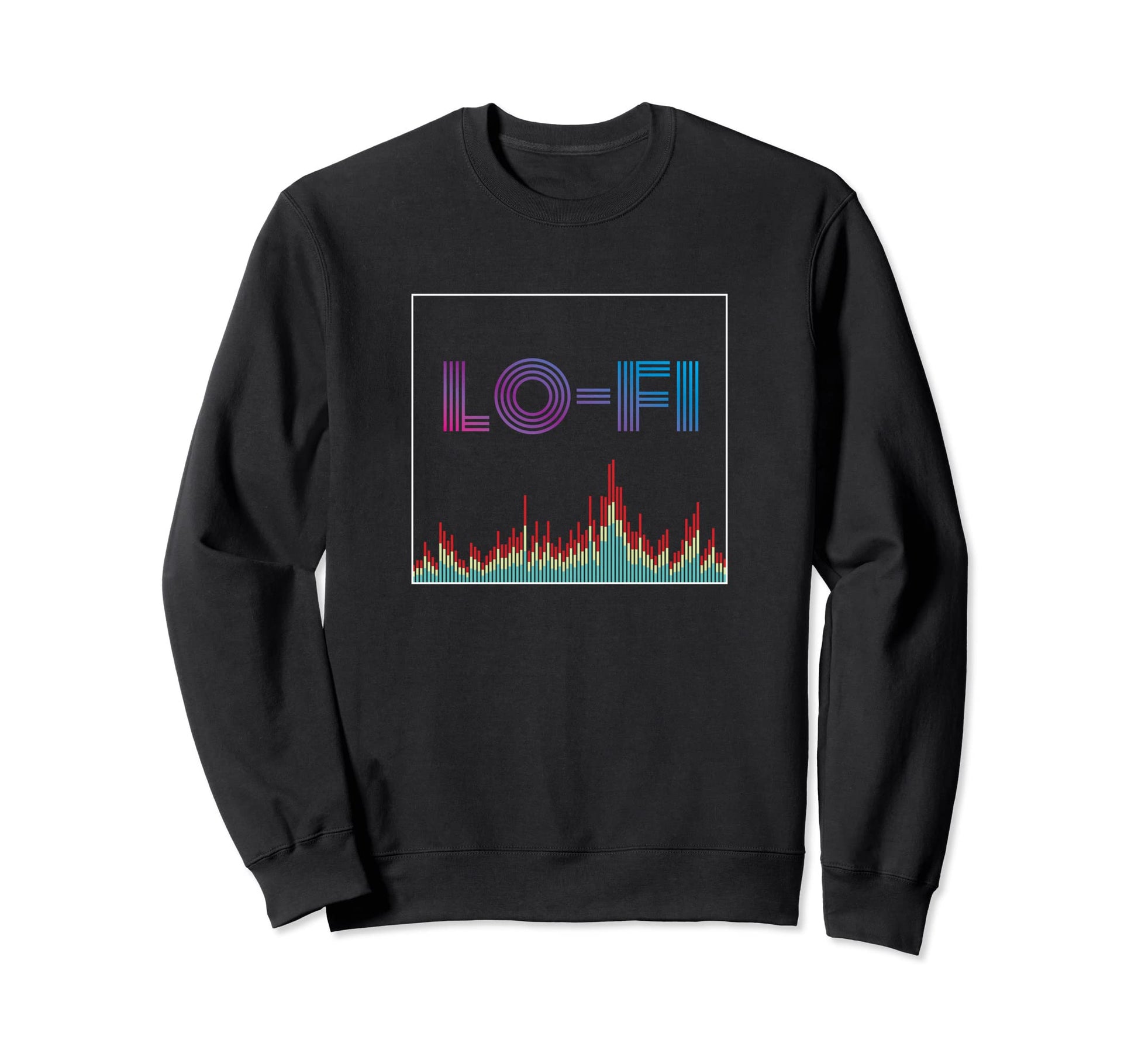 Digital Soundwave Lofi Aesthetic Sweatshirt - Graphic Print Men Women - T-Shirt, Sweatshirt, Hoodie