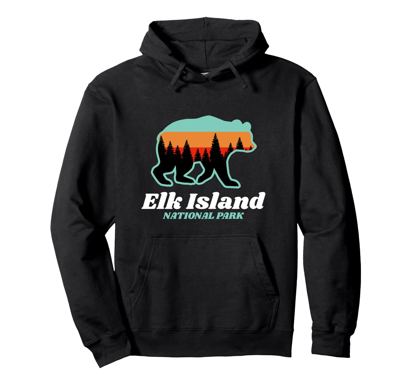 Elk Island National Park Canada Bear Hoodie - Streetwear Style Men Women - T-Shirt, Sweatshirt, Hoodie