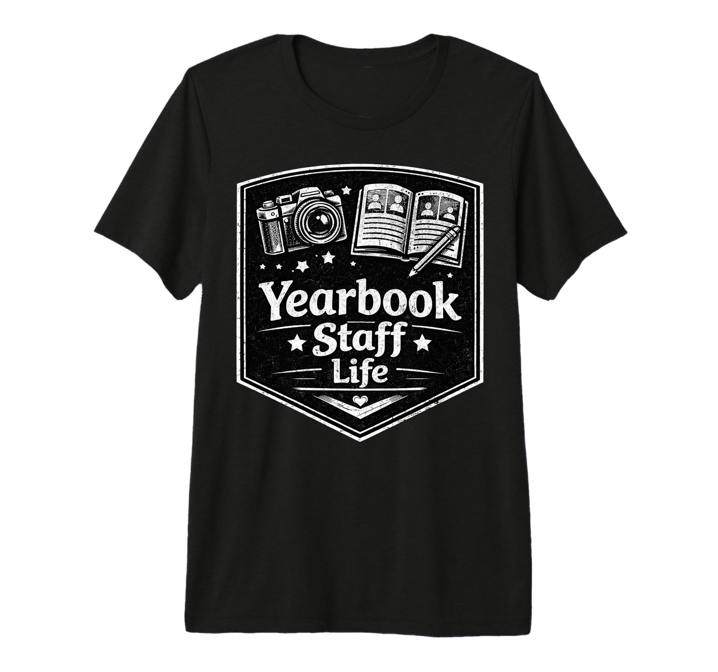 Yearbook Staff Life Camera Journalism T-Shirt - Trendy Graphic Unisex - T-Shirt, Sweatshirt, Hoodie