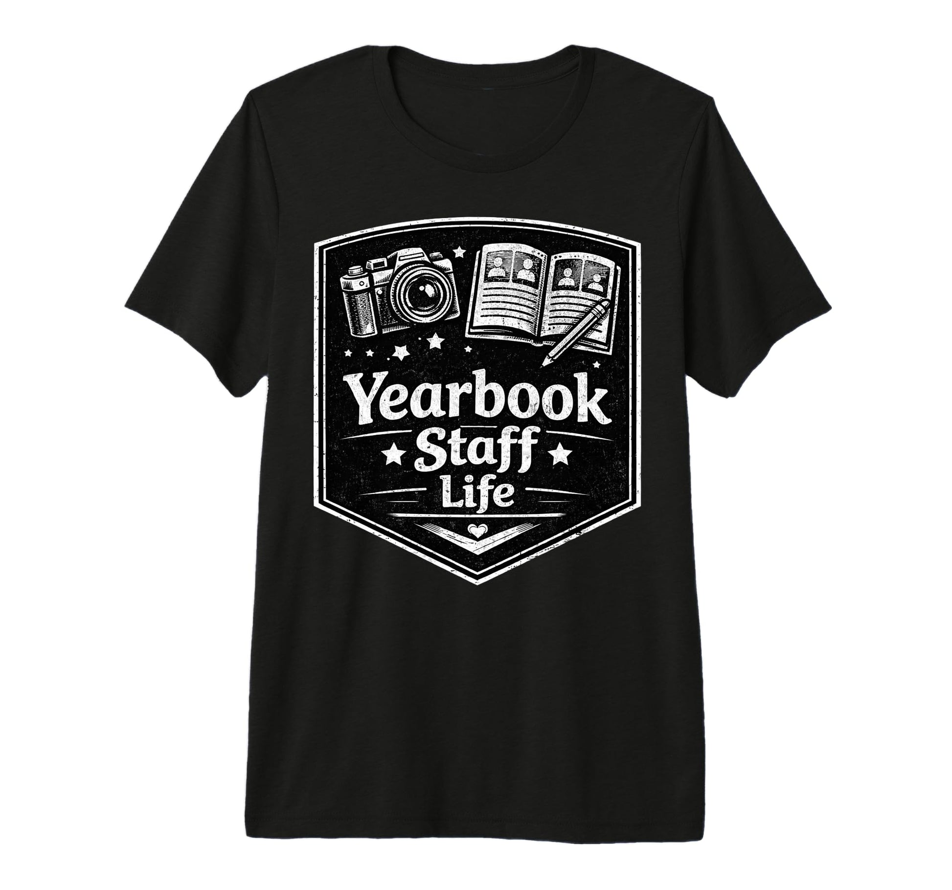 Yearbook Staff Life Camera Journalism T-Shirt - Trendy Graphic Unisex - T-Shirt, Sweatshirt, Hoodie