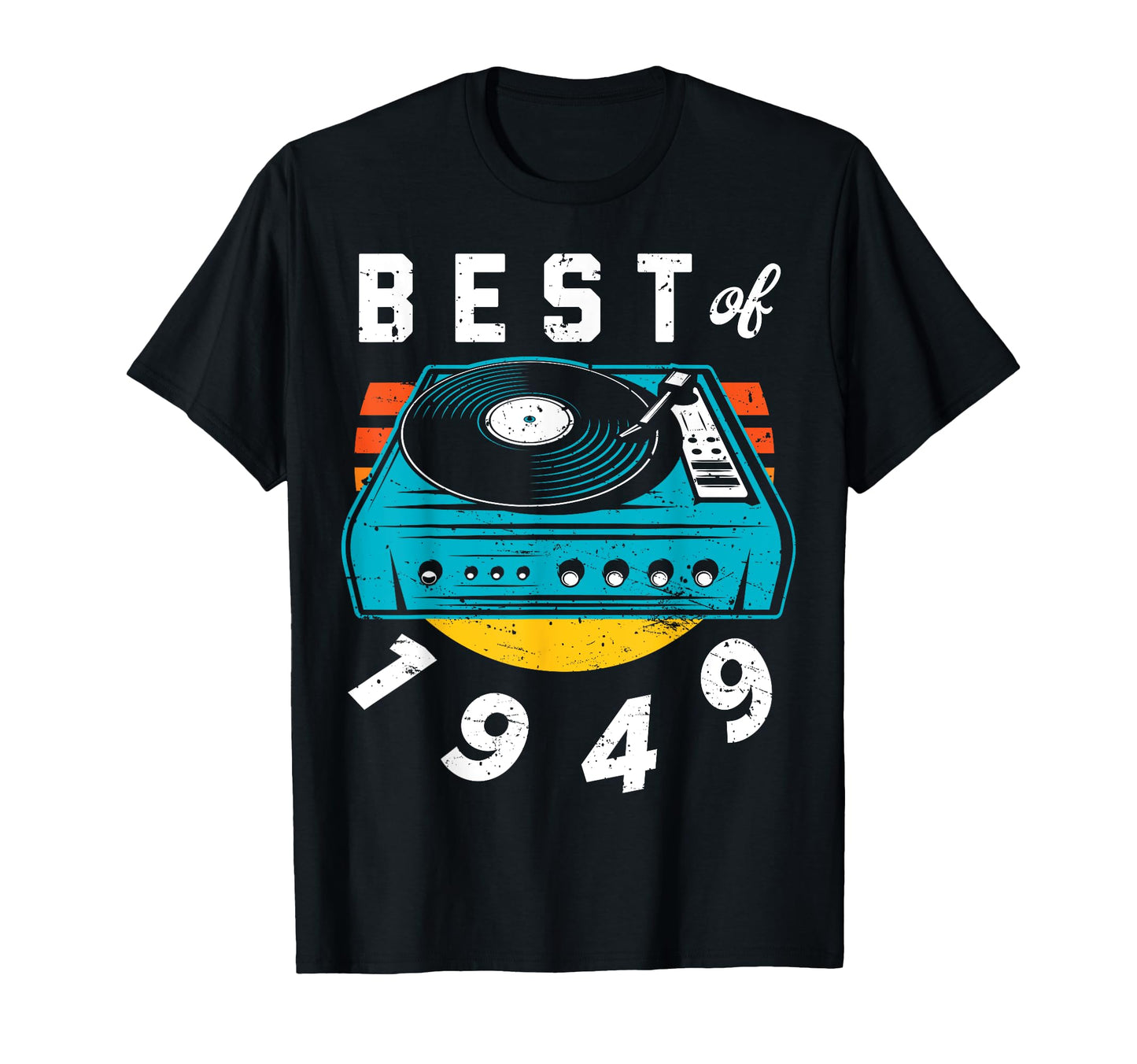 Best 1949 Vinyl Record 73 Birthday T-Shirt - Aesthetic Graphic for Adults - T-Shirt, Sweatshirt, Hoodie