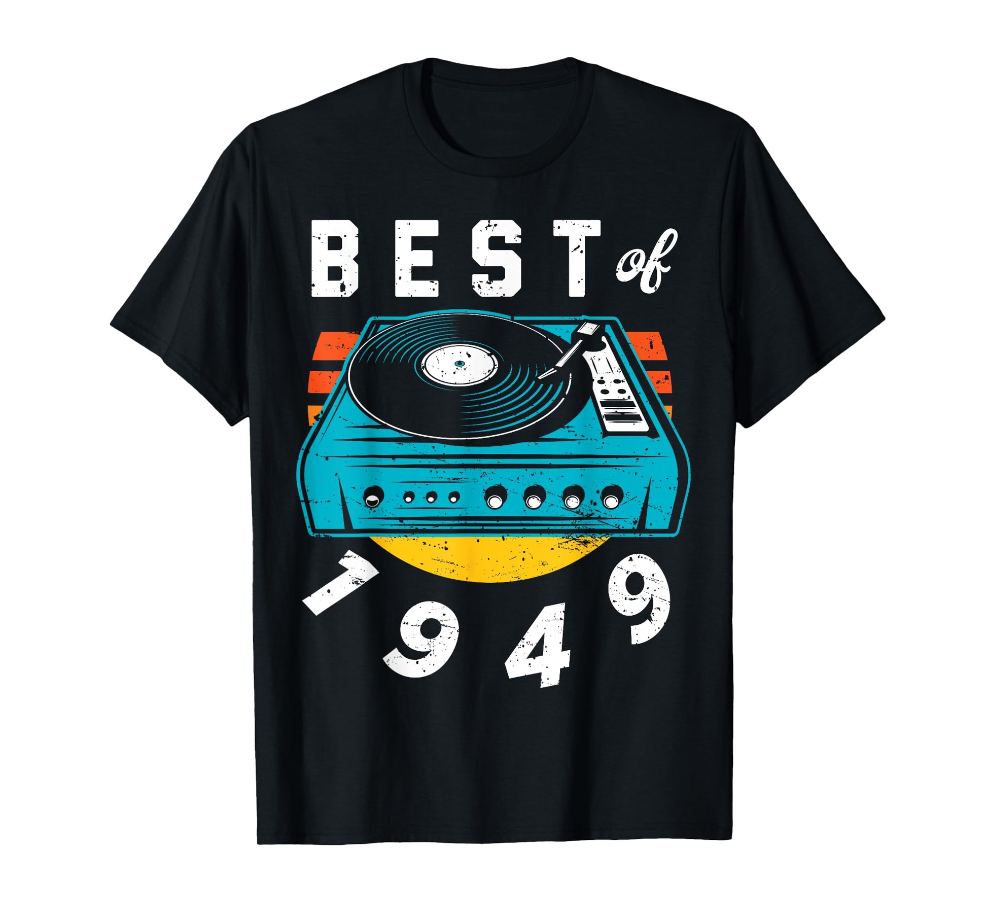 Best 1949 Vinyl Record 73 Birthday T-Shirt - Aesthetic Graphic for Adults - T-Shirt, Sweatshirt, Hoodie