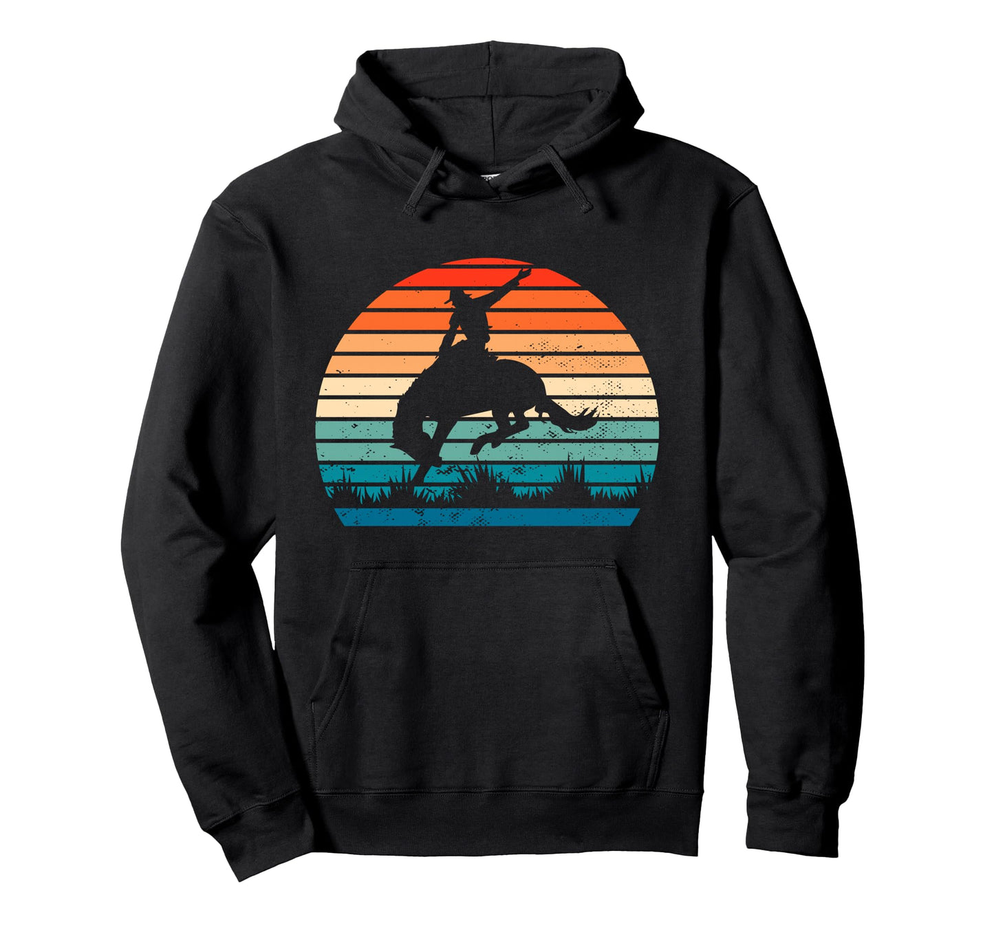 Cowboy Rodeo Bucking Horse Riding Hoodie - Novelty Apparel for Adults - T-Shirt, Sweatshirt, Hoodie