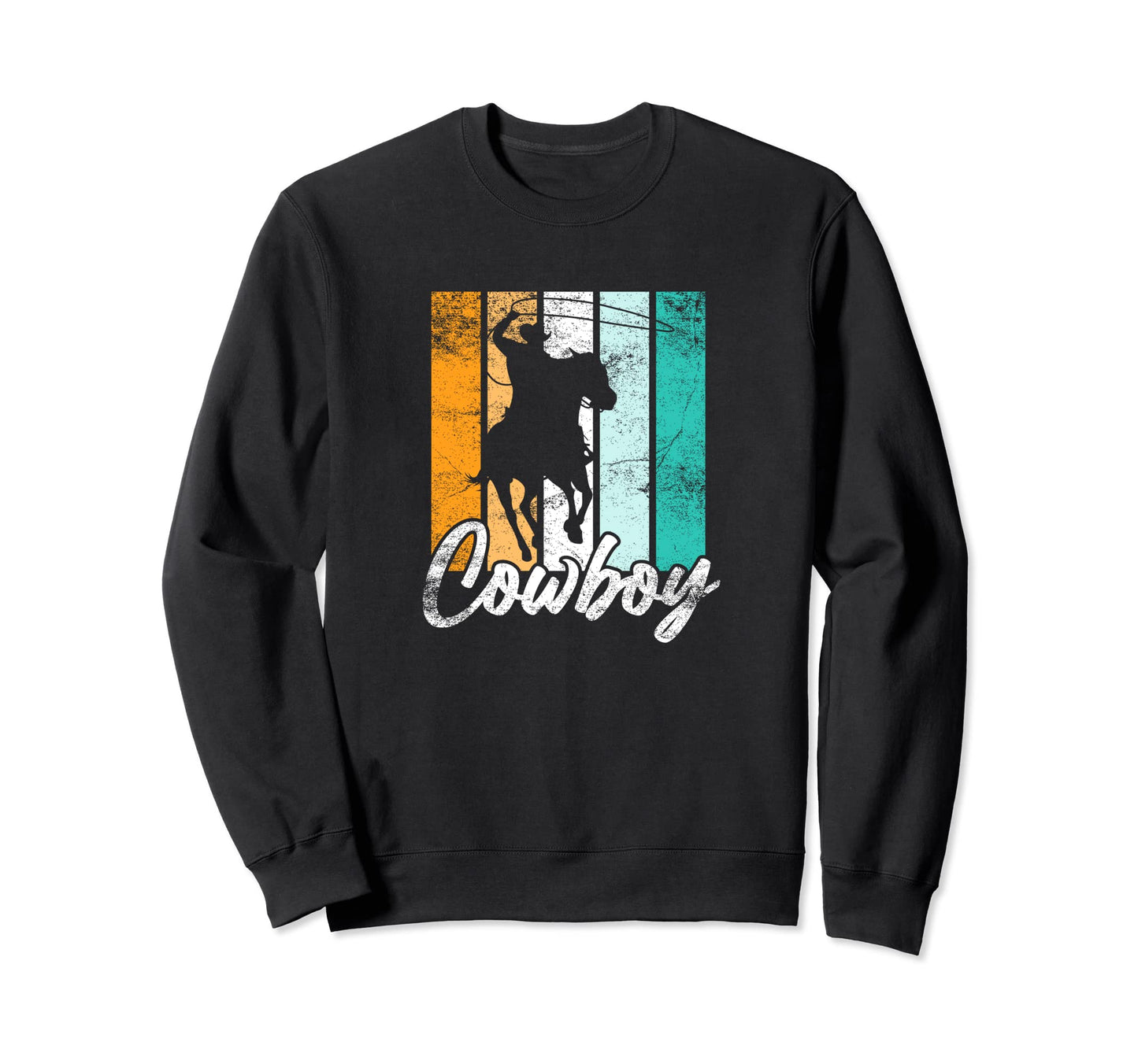Cowboy Horse Riding Western Lasso Sweatshirt - Aesthetic Graphic Unisex - T-Shirt, Sweatshirt, Hoodie