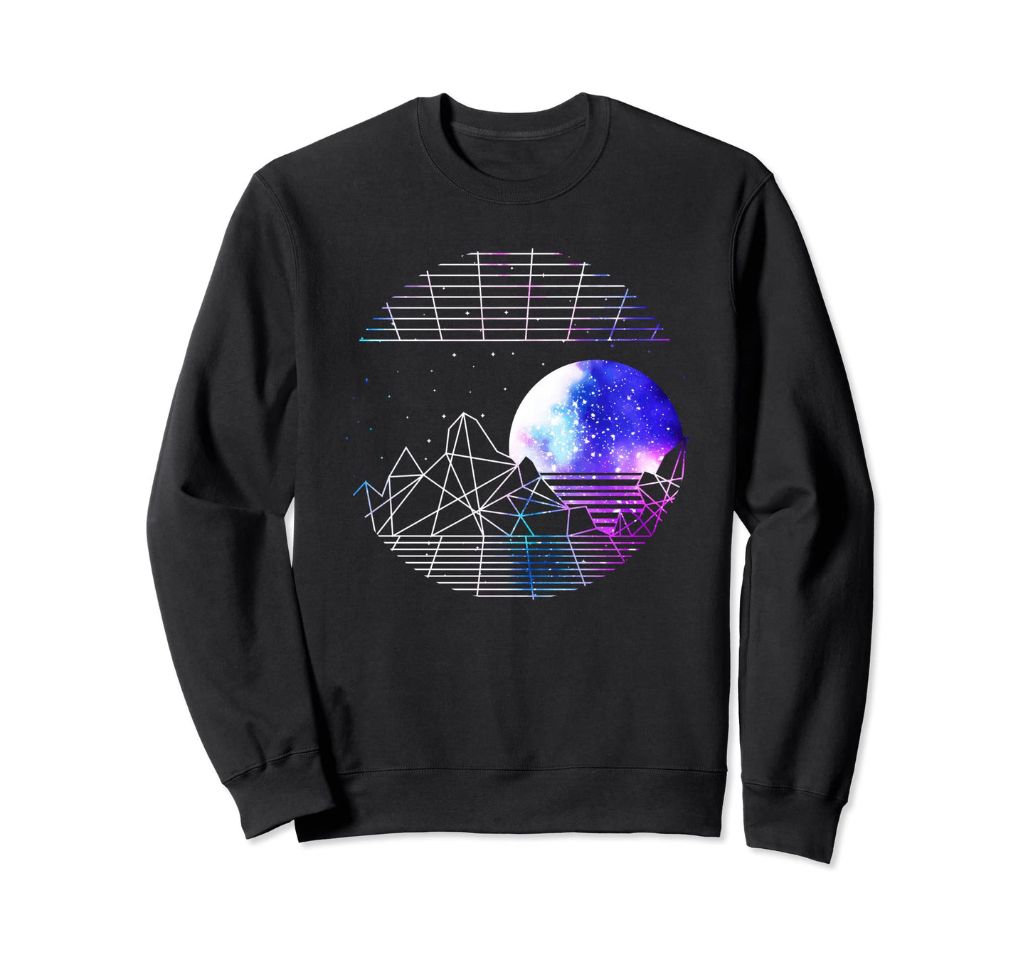 Space Pastel Goth Moon Aesthetic Sweatshirt - Graphic Print for Adults - T-Shirt, Sweatshirt, Hoodie