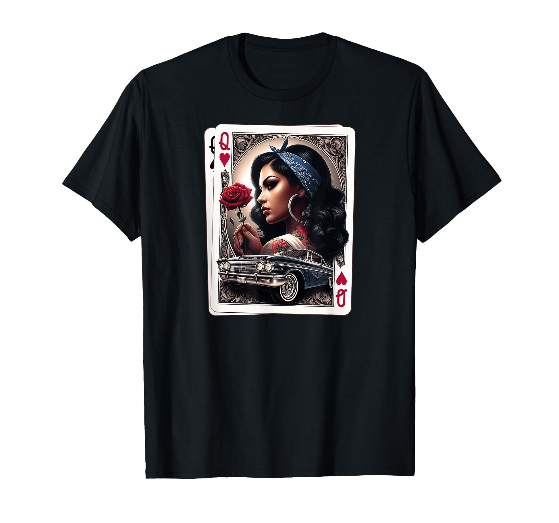 Lowrider Chicana Chicano Low Rider T-Shirt - Casual Everyday Wear Unisex - T-Shirt, Sweatshirt, Hoodie