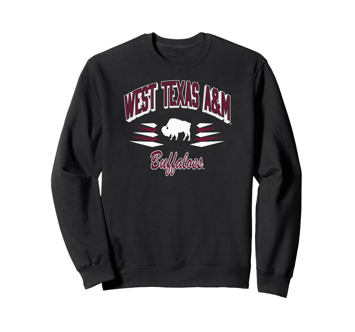 West Texas M Buffaloes Diamond Black Sweatshirt - Trendy Graphic Unisex - T-Shirt, Sweatshirt, Hoodie
