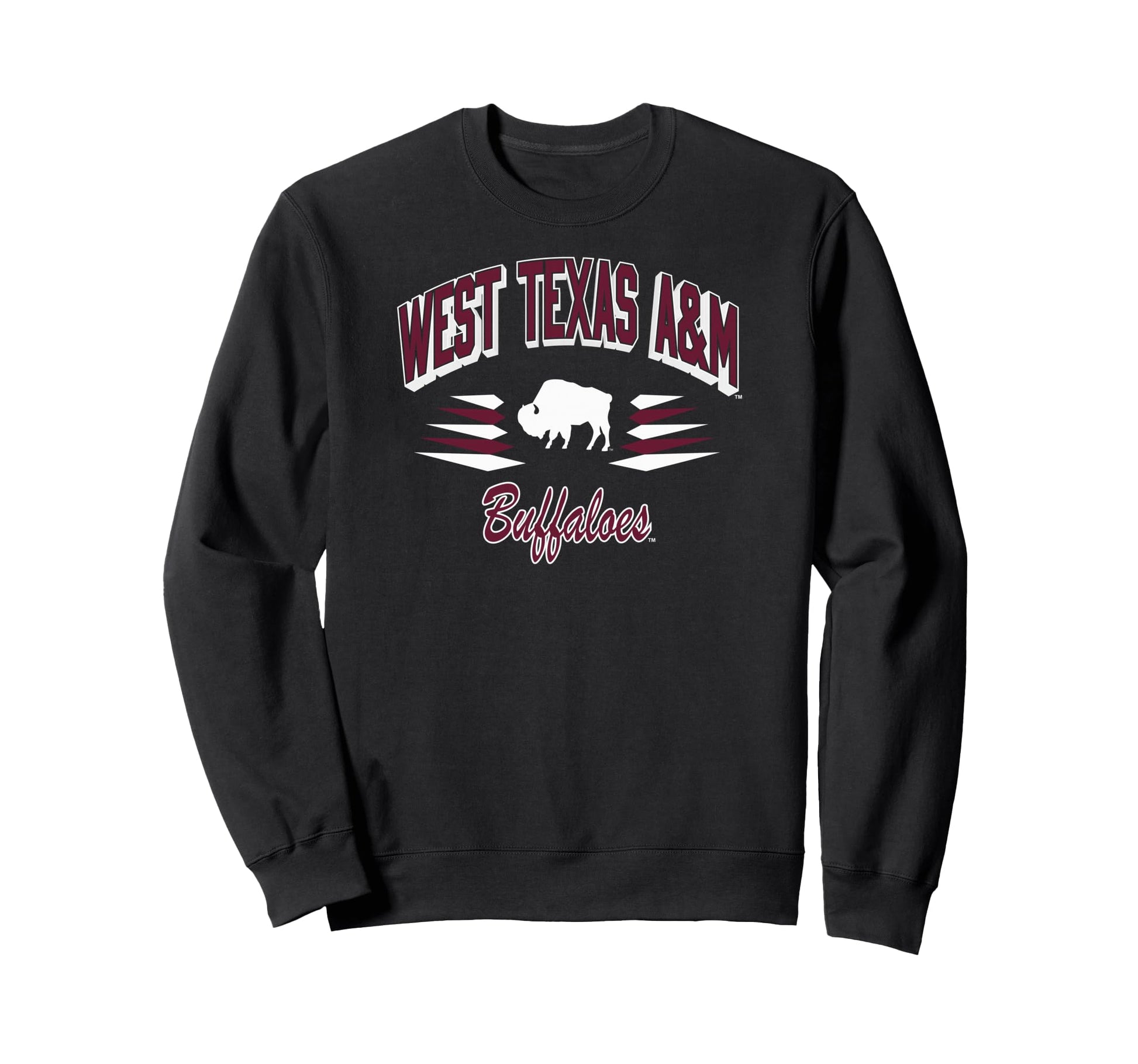 West Texas M Buffaloes Diamond Black Sweatshirt - Trendy Graphic Unisex - T-Shirt, Sweatshirt, Hoodie