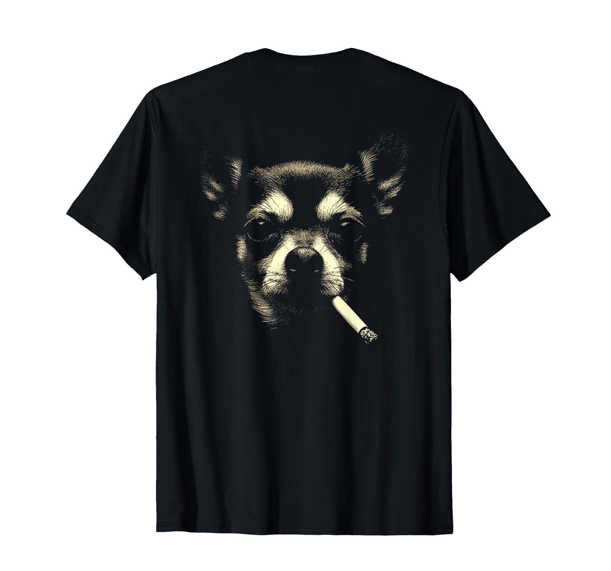 Chihuahua Smoking Cigarette T-Shirt - Casual Everyday Wear Men Women - T-Shirt, Sweatshirt, Hoodie